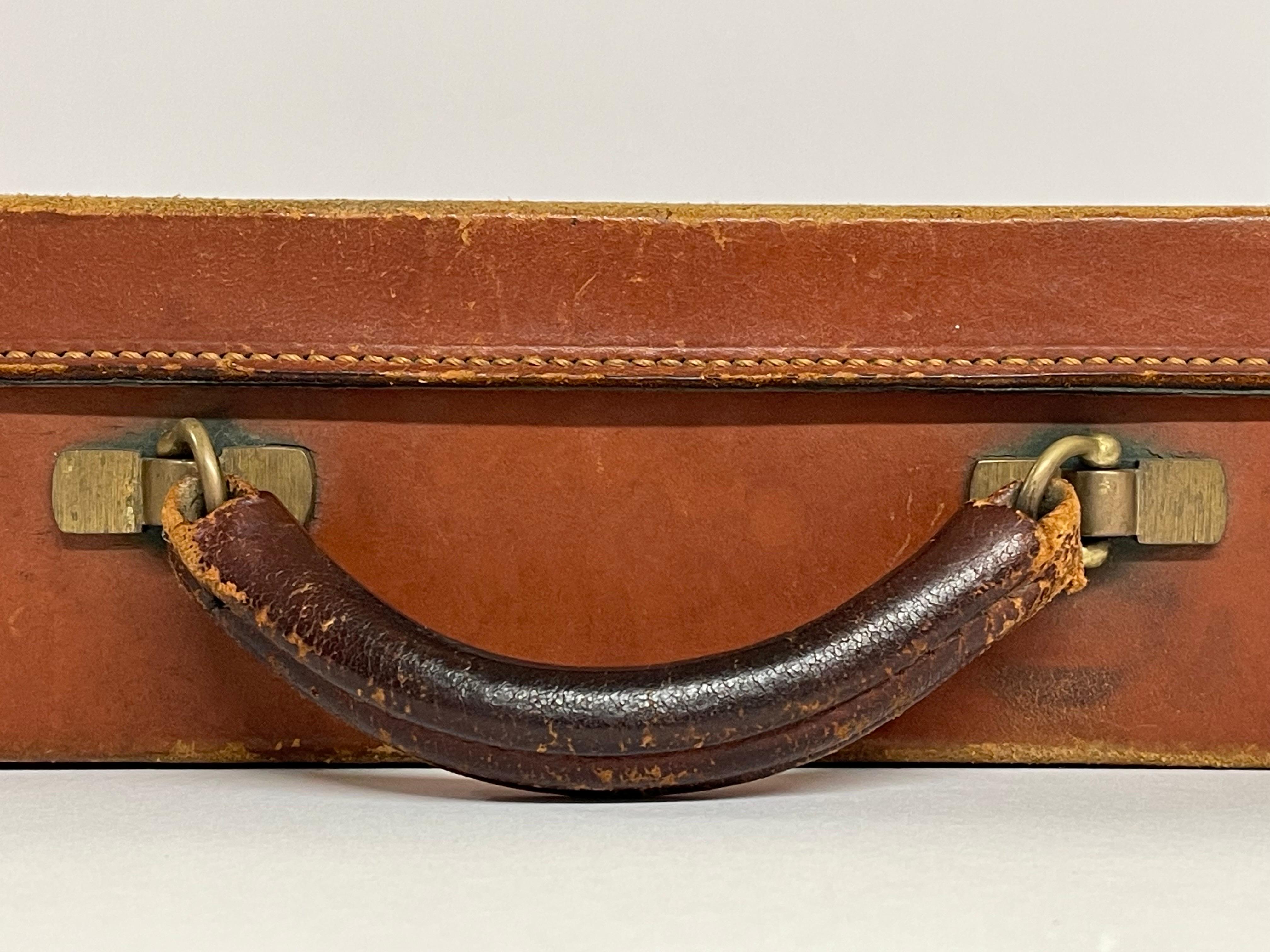 Vintage T. Anthony Leather Briefcase Made in England For Sale 1