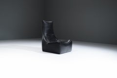 Vintage The Rock Lounge Chair with new leather by Gerard Van Den Berg - Montis