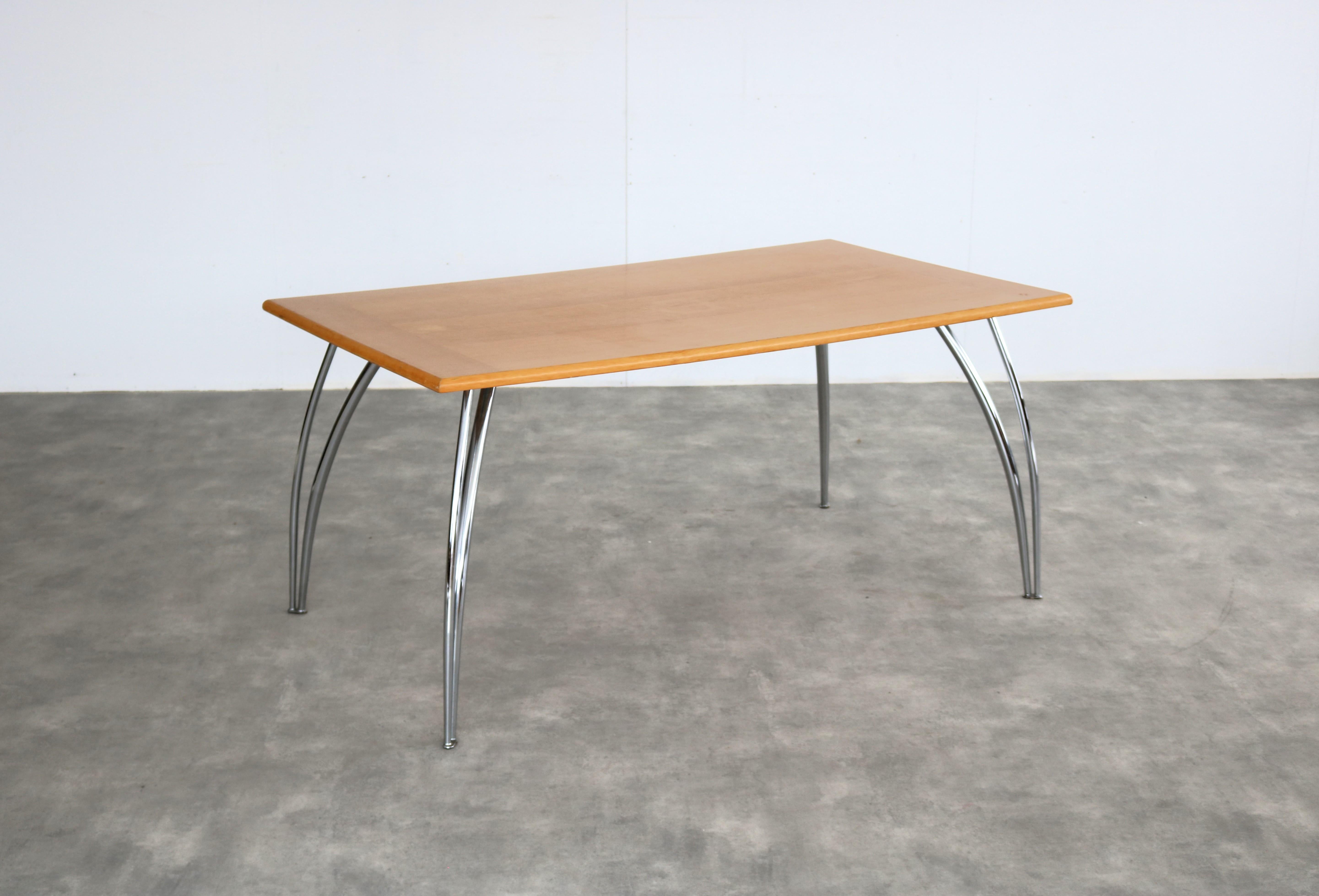 Chrome table vintage  table à manger  Effezeta  80s en vente
