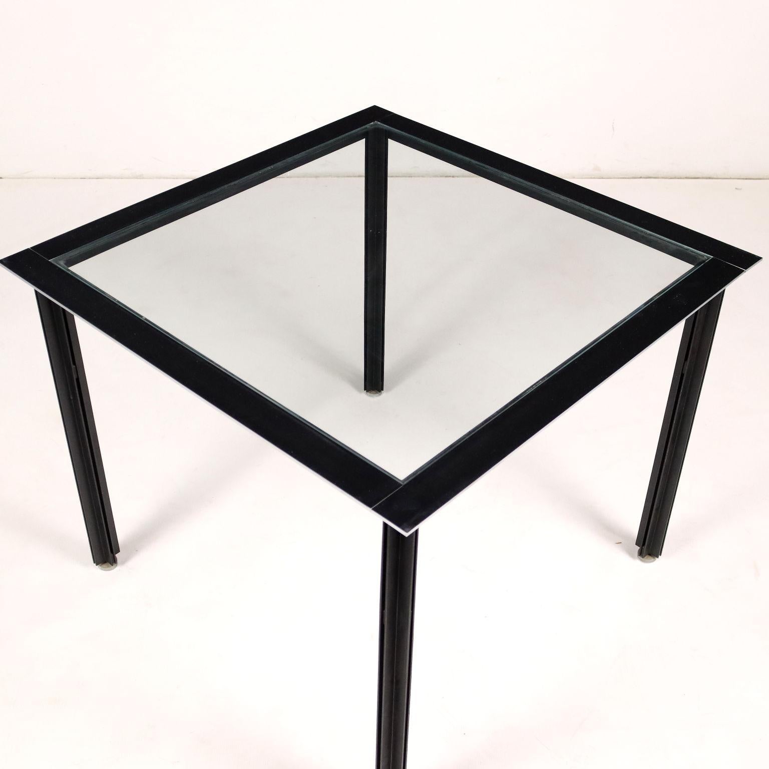Mid-Century Modern Vintage Table Fasce Cromate L. Caccia Dominioni, 1960s  For Sale