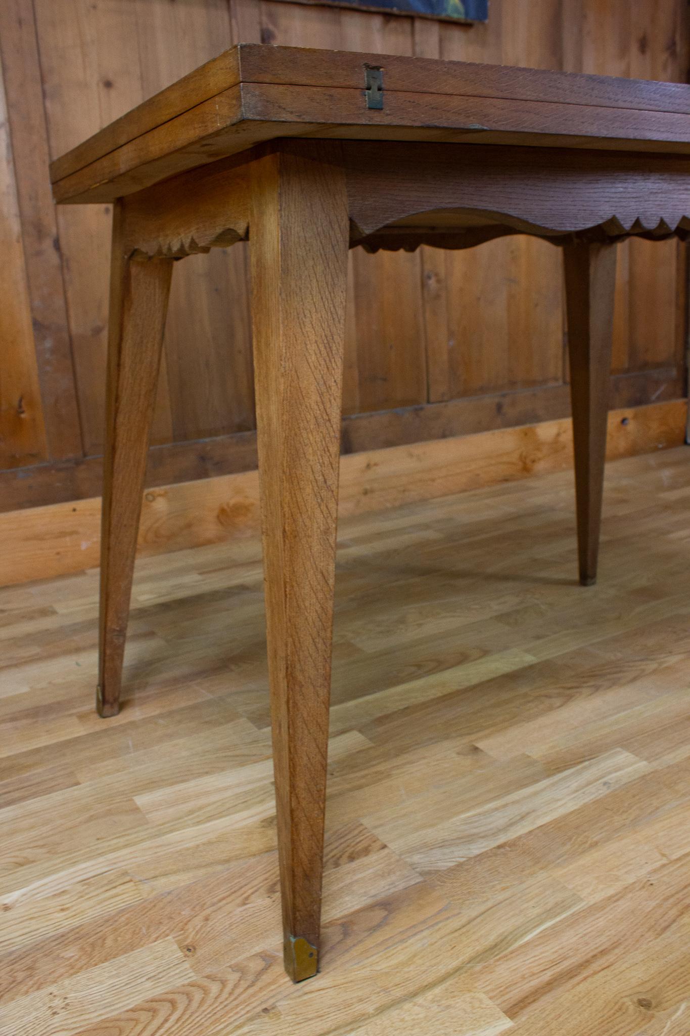 Vintage Table in Wood, circa 1960-1970 For Sale 1