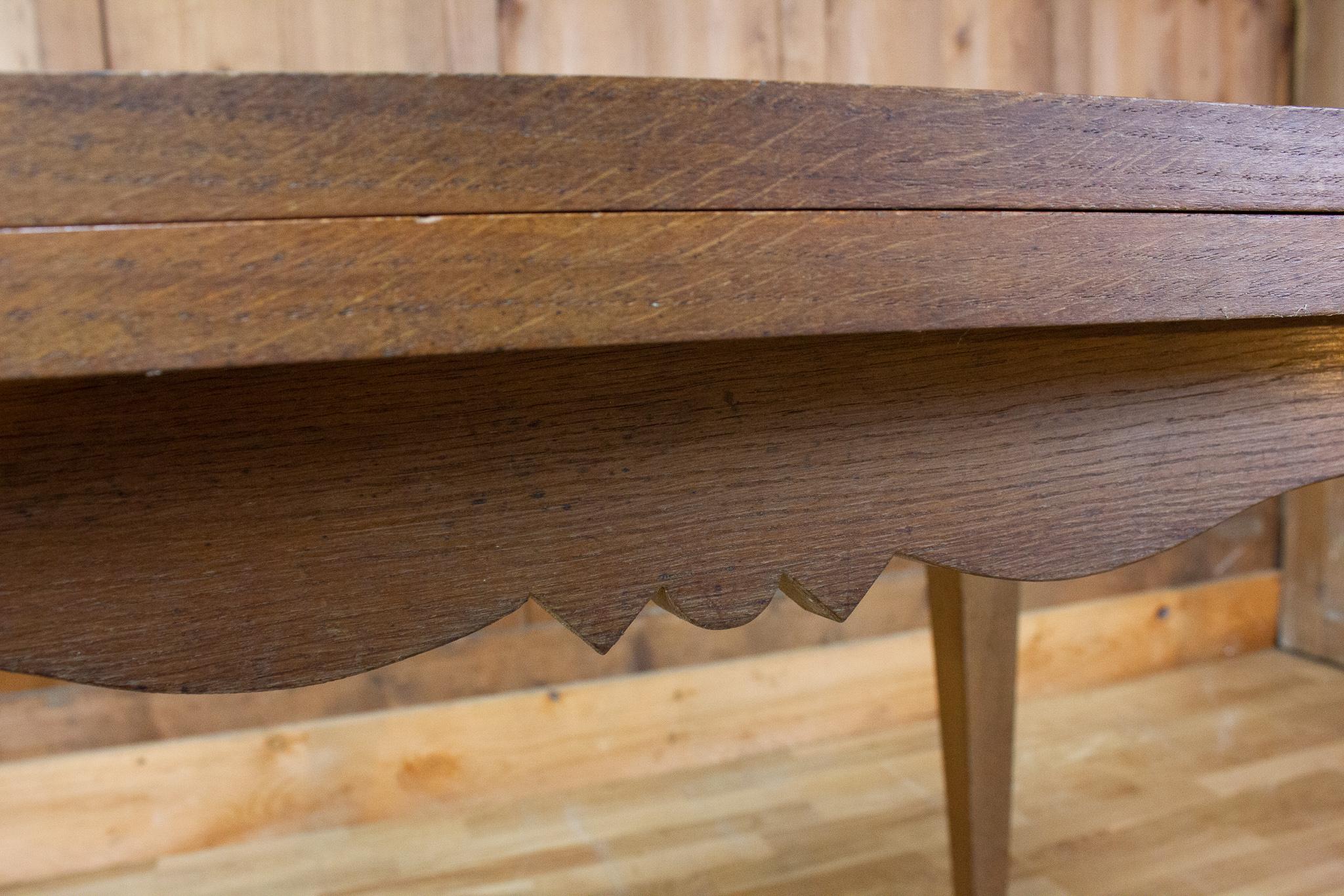 Vintage Table in Wood, circa 1960-1970 For Sale 2