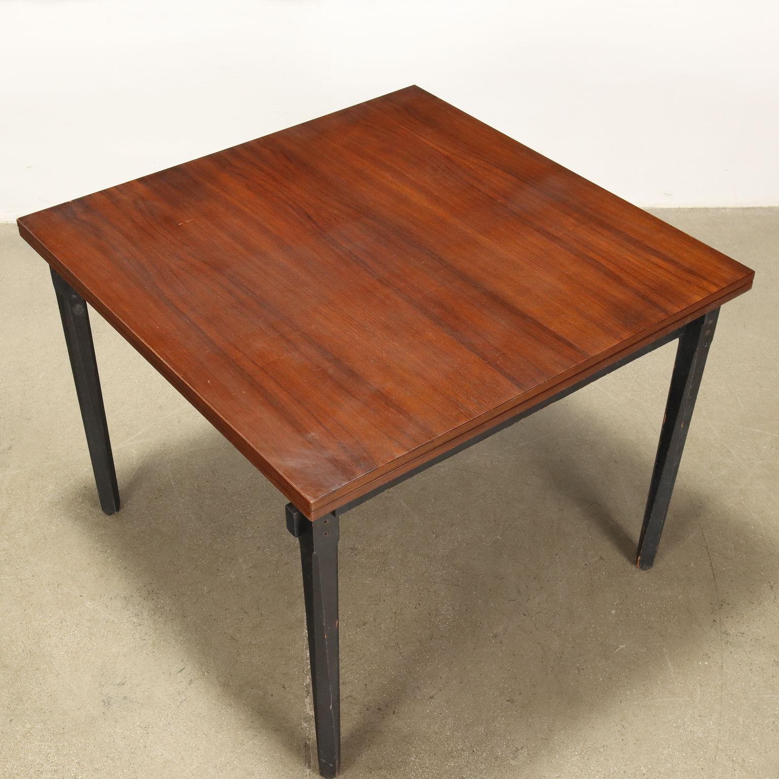 Mid-Century Modern Vintage Table Jacaranda Wood Veneer, Italy, 1960s For Sale