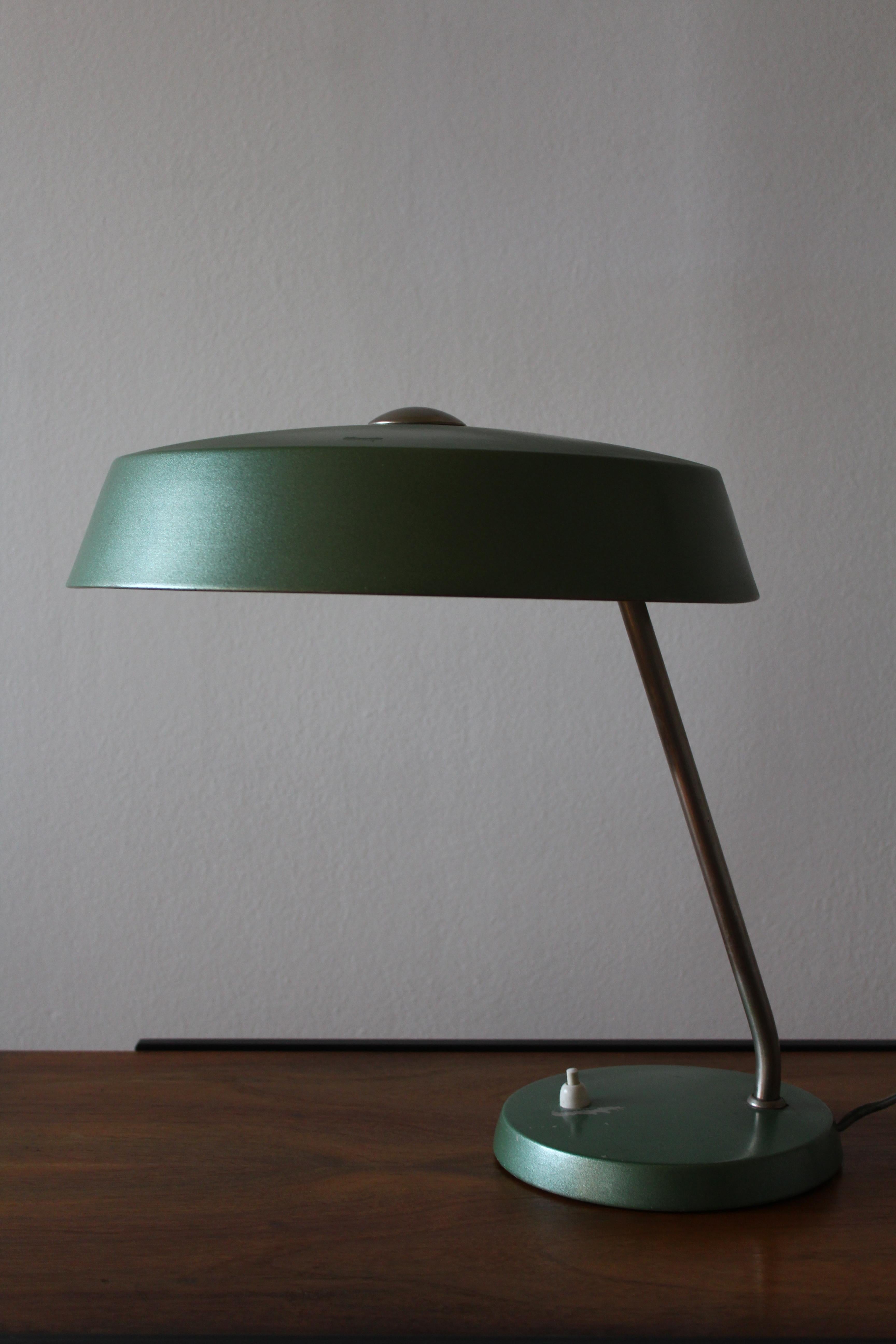 Metal Vintage Table Lamp 1950s For Sale
