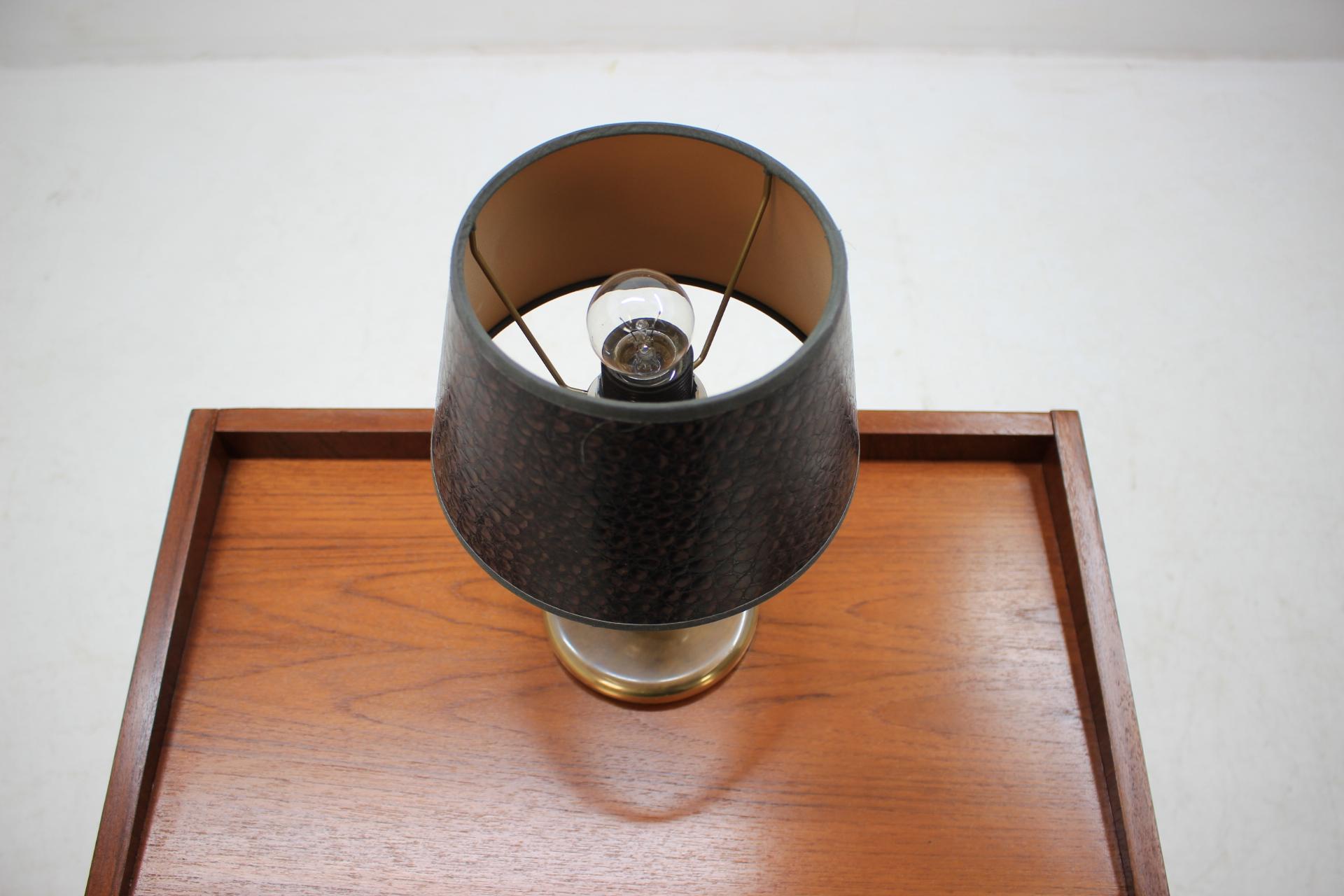 Brass Vintage Table Lamp, 1975 For Sale