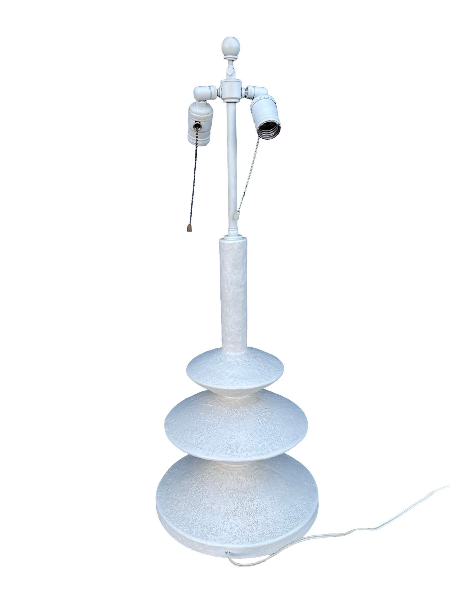 Vintage Table Lamp After Diego Giacometti for Jean Michel Frank, 1970s For Sale 2