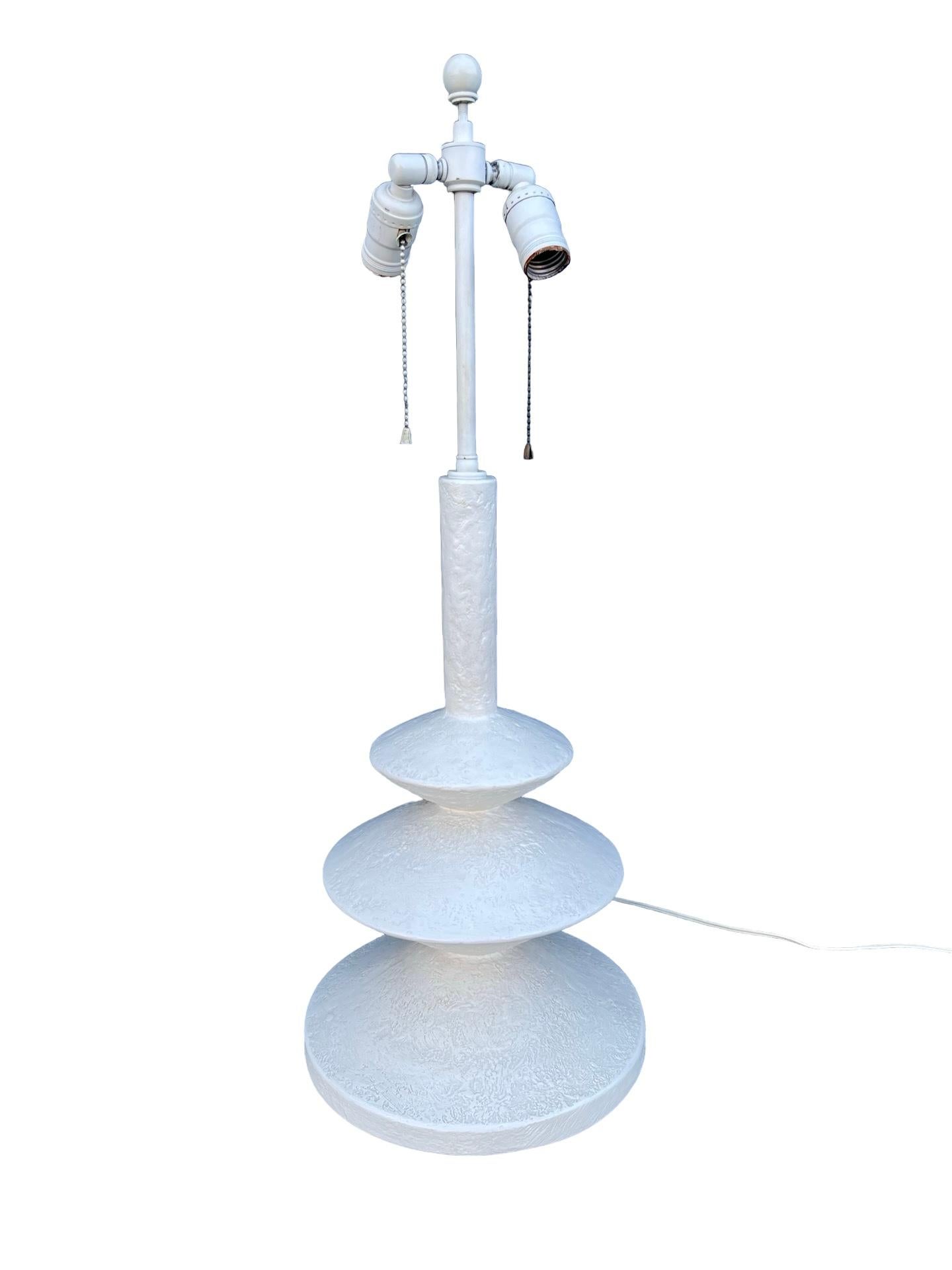 French Vintage Table Lamp After Diego Giacometti for Jean Michel Frank, 1970s For Sale