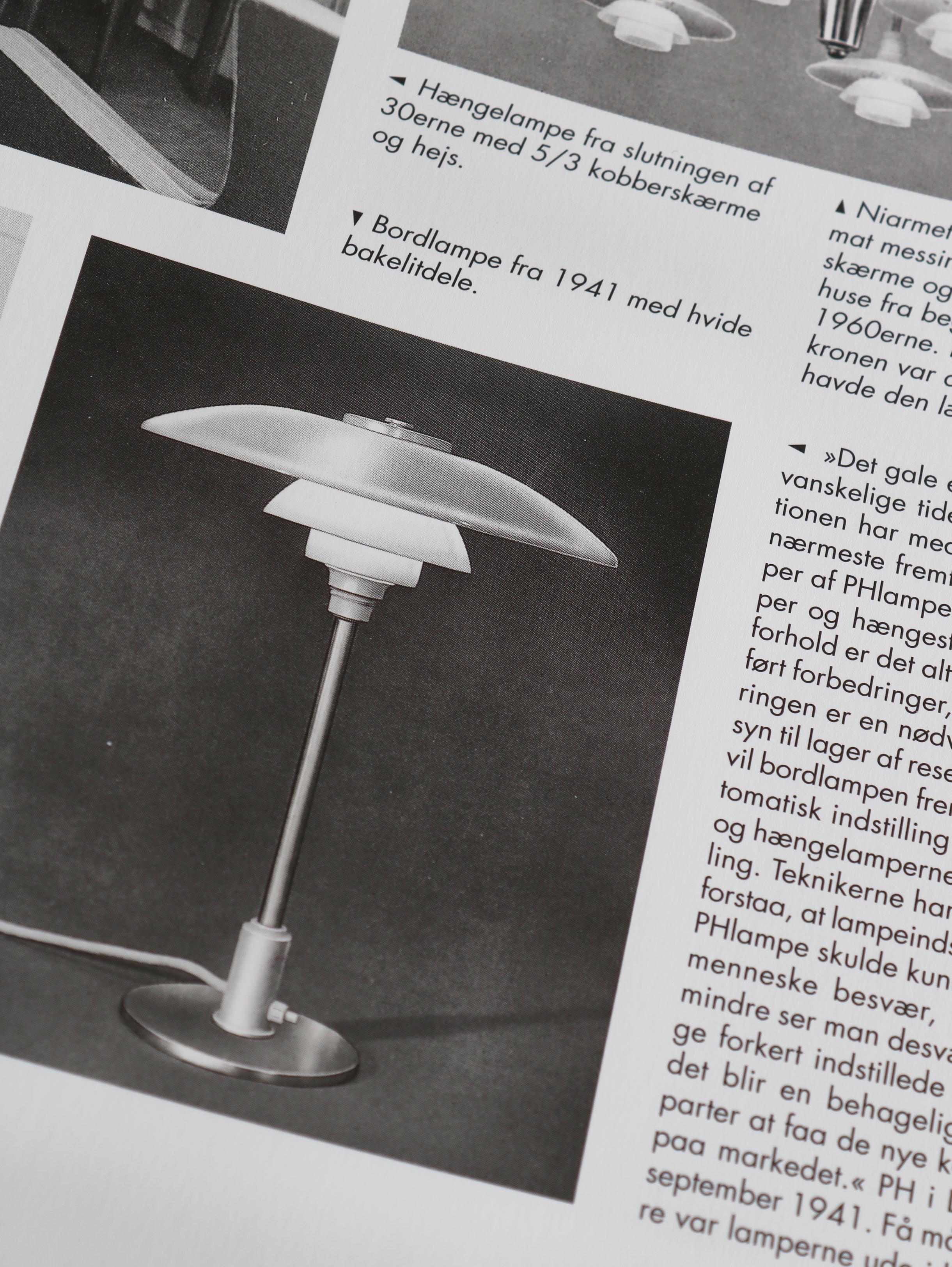 Lampe de bureau en laiton PH-Lamp 3/2 par PH / Poul Henningsen, Louis Poulsen, années 1940 en vente 12