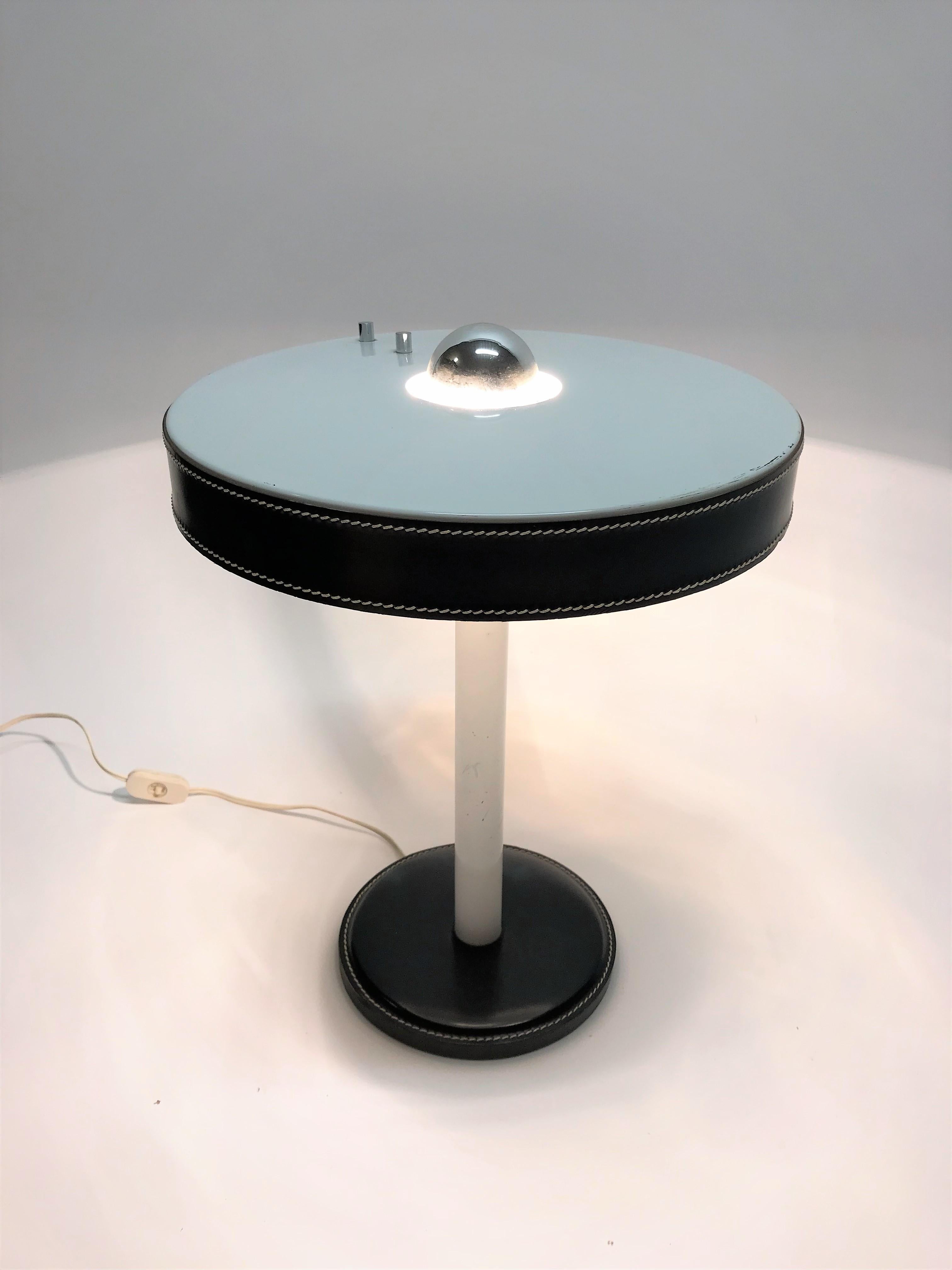French Vintage Table Lamp by Adnet, 1950s