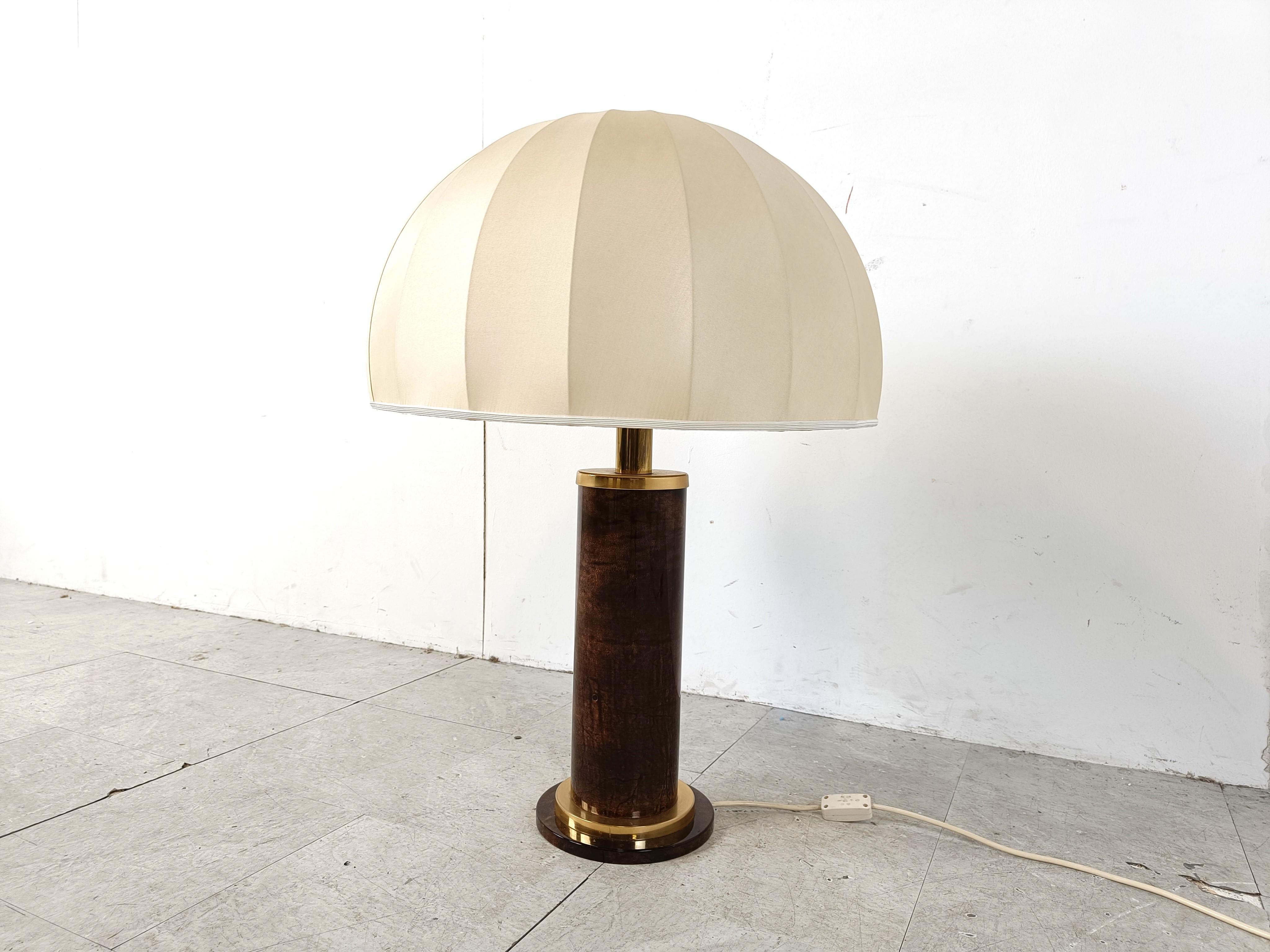 Vintage table lamp by Aldo tura, 1960s In Good Condition In HEVERLEE, BE