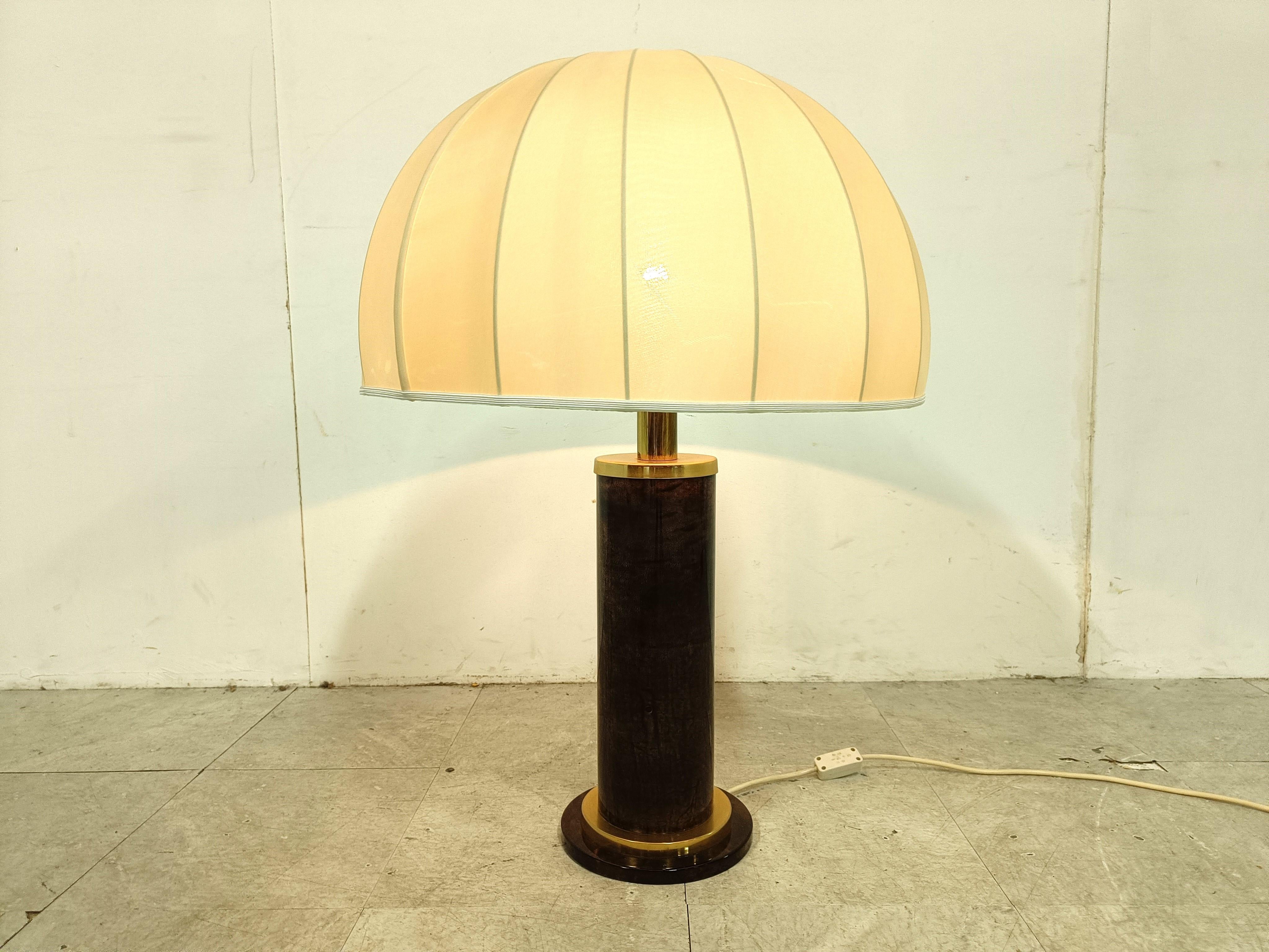 Brass Vintage table lamp by Aldo tura, 1960s