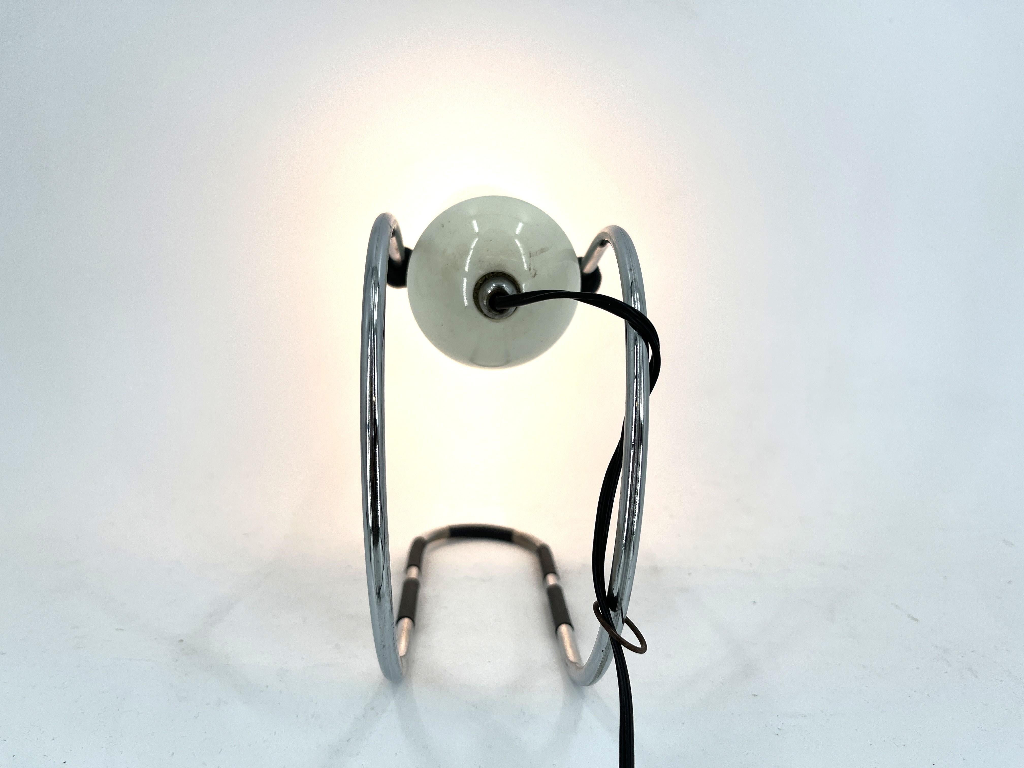 Lampe de table vintage par Angelo Lelli pour Lightolier, 1970 en vente 4
