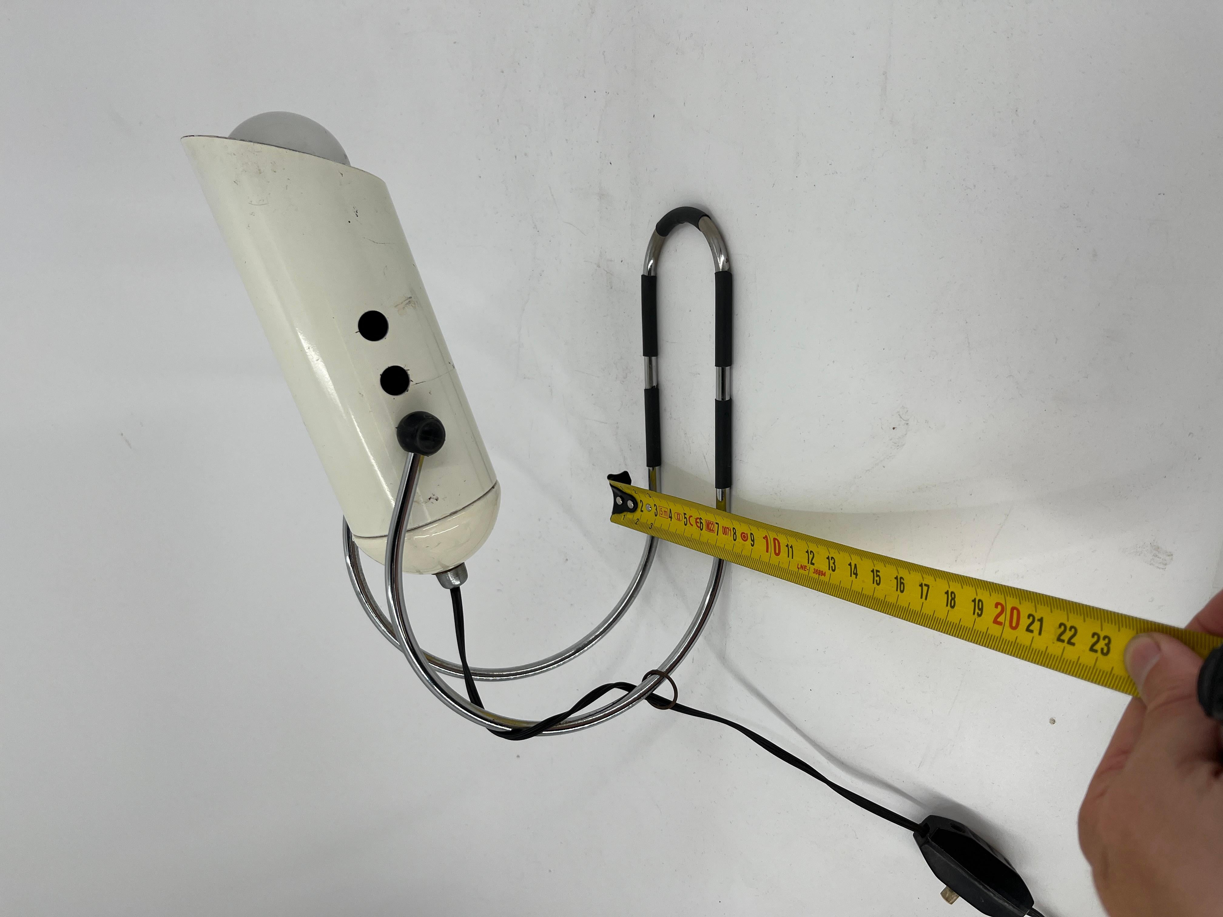 Ère spatiale Lampe de table vintage par Angelo Lelli pour Lightolier, 1970 en vente