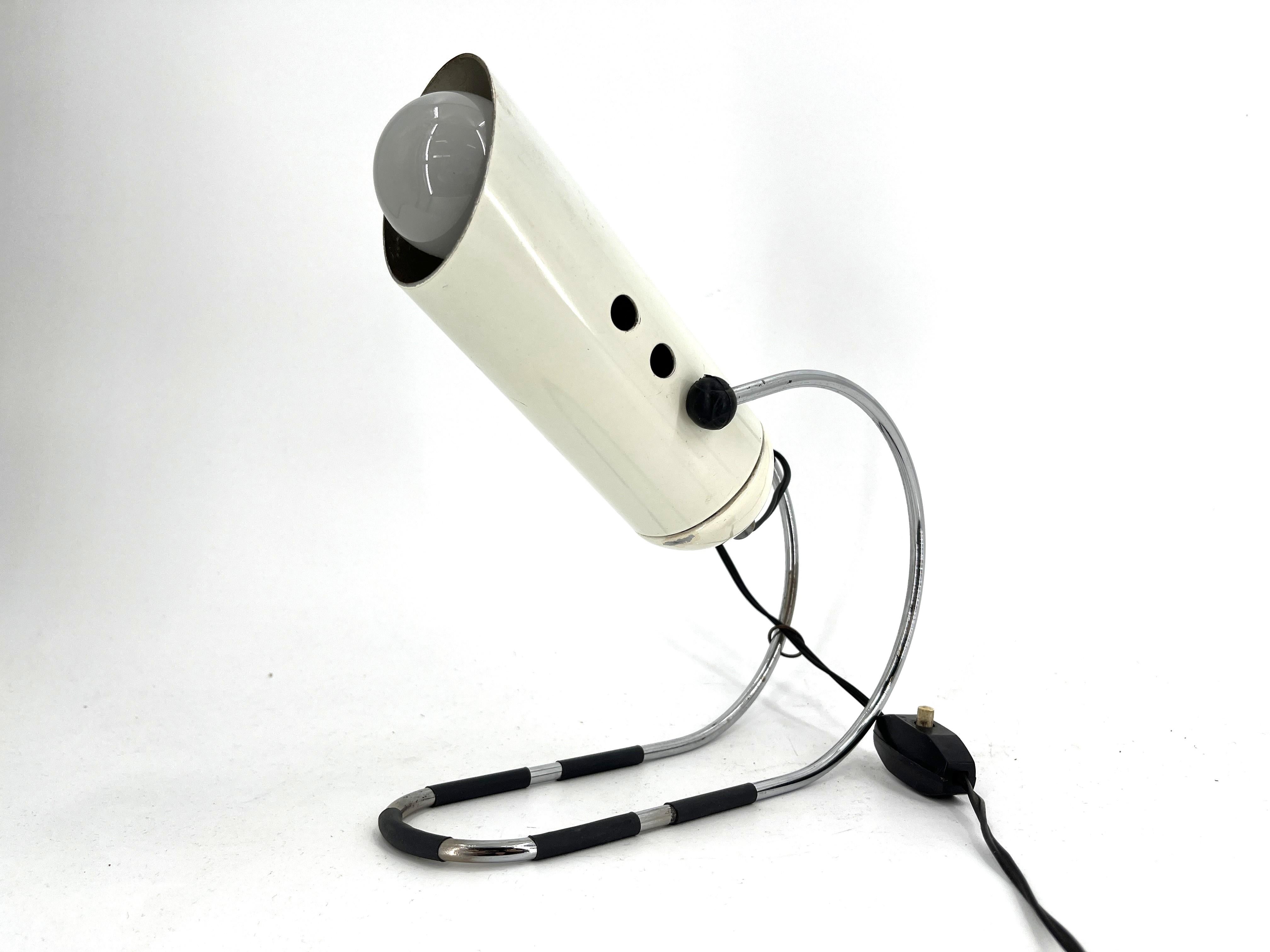 Fin du 20e siècle Lampe de table vintage par Angelo Lelli pour Lightolier, 1970 en vente