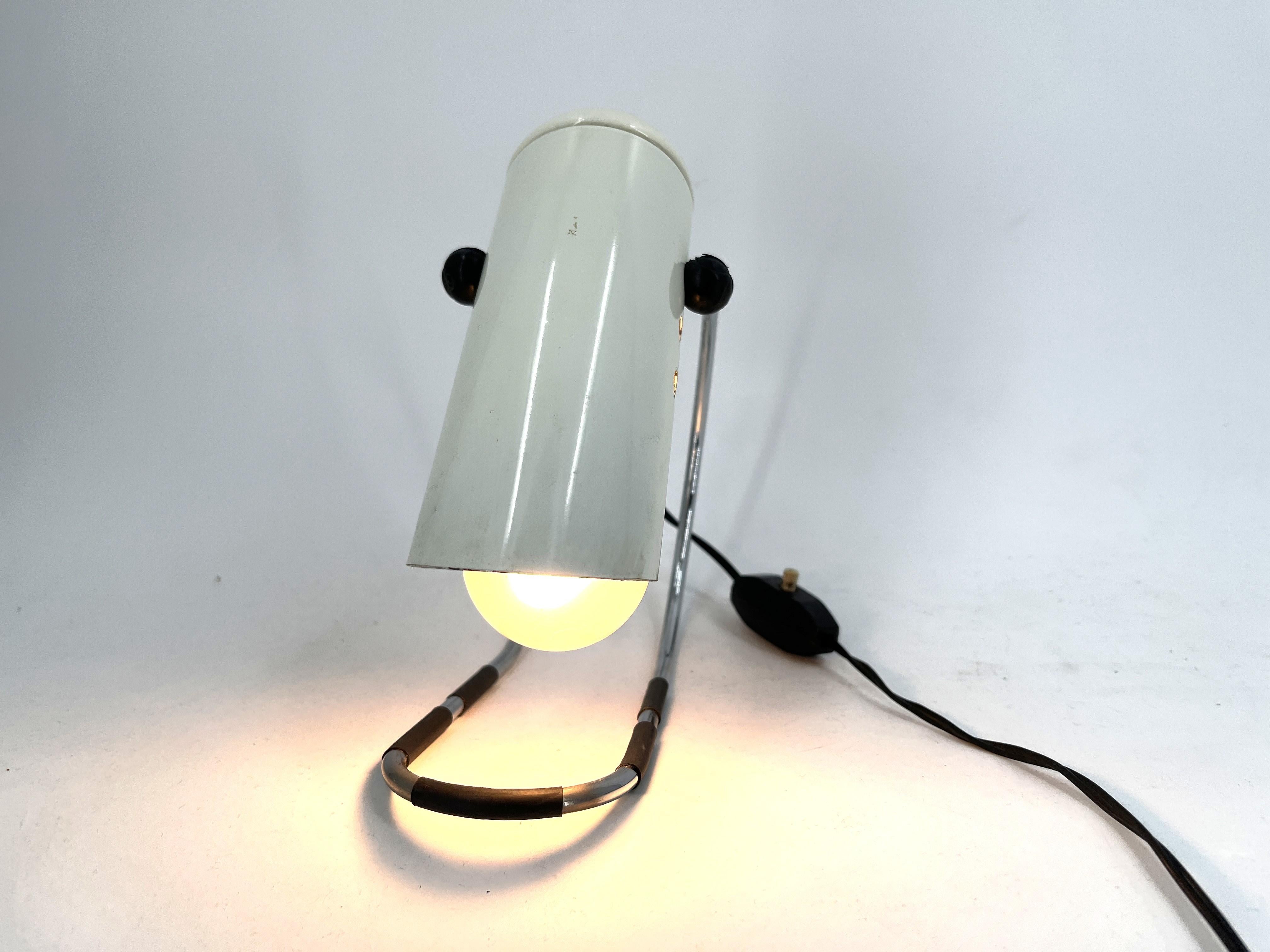 Lampe de table vintage par Angelo Lelli pour Lightolier, 1970 en vente 1