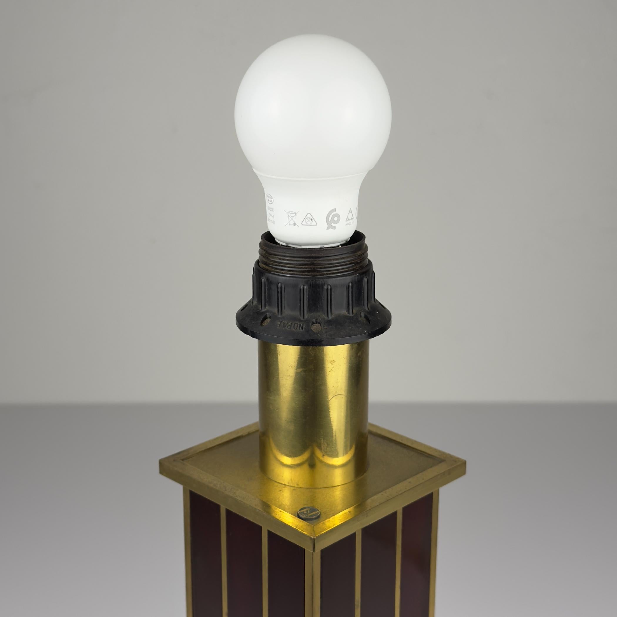 Vintage table lamp by AV Vikić, Yugoslavia 1980s For Sale 7