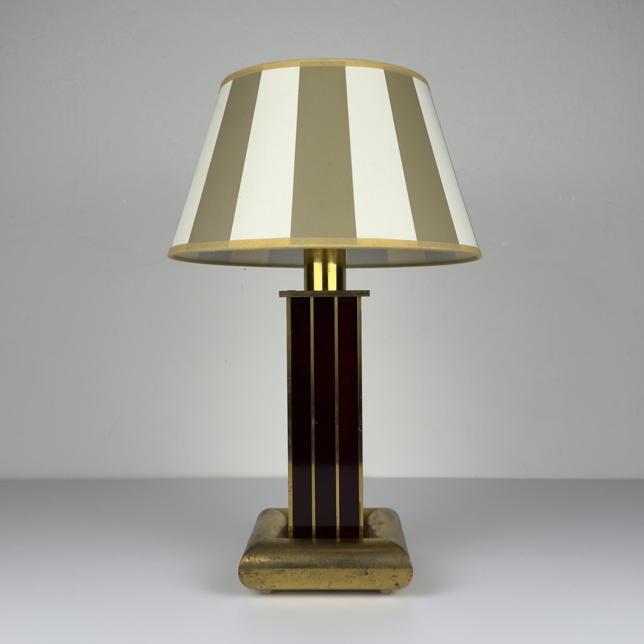 Art Deco Vintage table lamp by AV Vikić, Yugoslavia 1980s For Sale