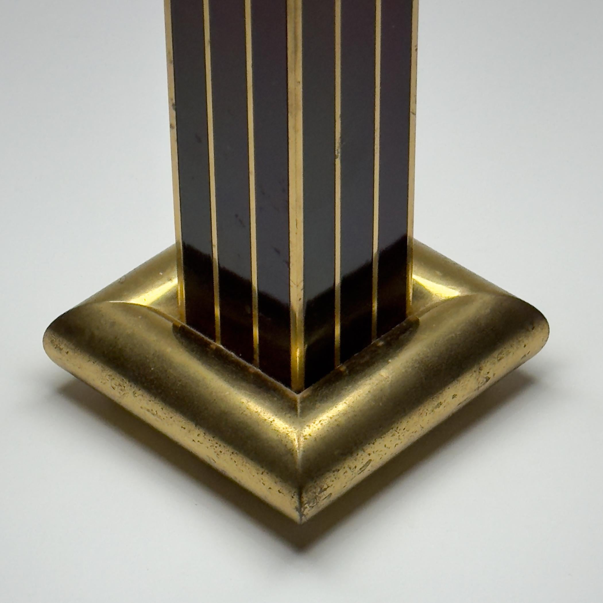 Brass Vintage table lamp by AV Vikić, Yugoslavia 1980s For Sale