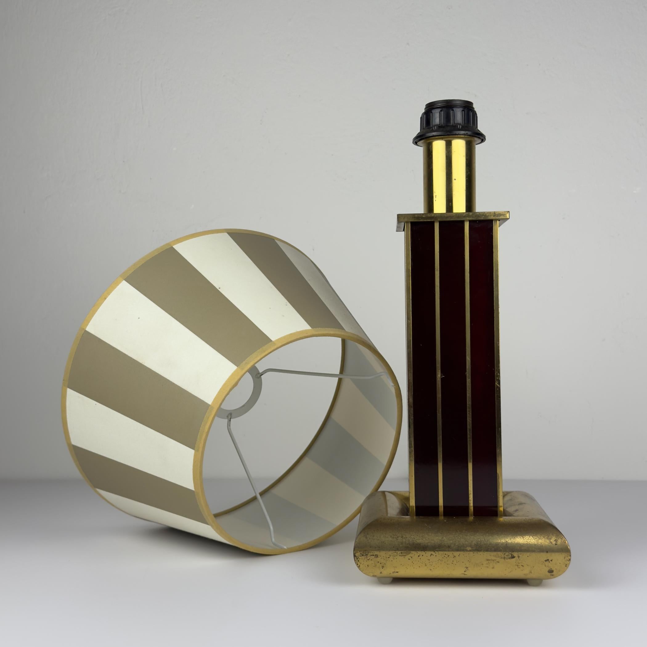 Vintage table lamp by AV Vikić, Yugoslavia 1980s For Sale 1