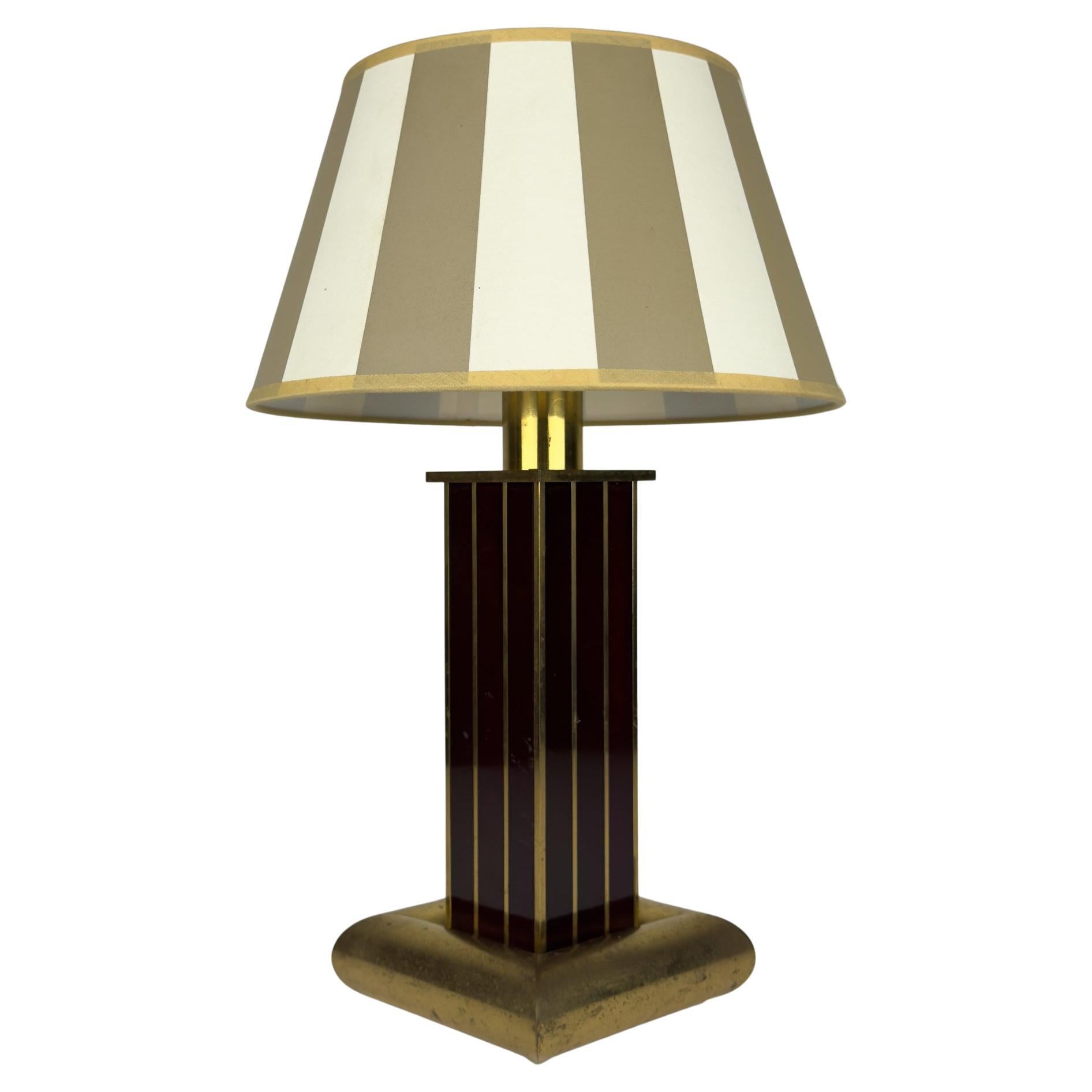 Vintage table lamp by AV Vikić, Yugoslavia 1980s For Sale