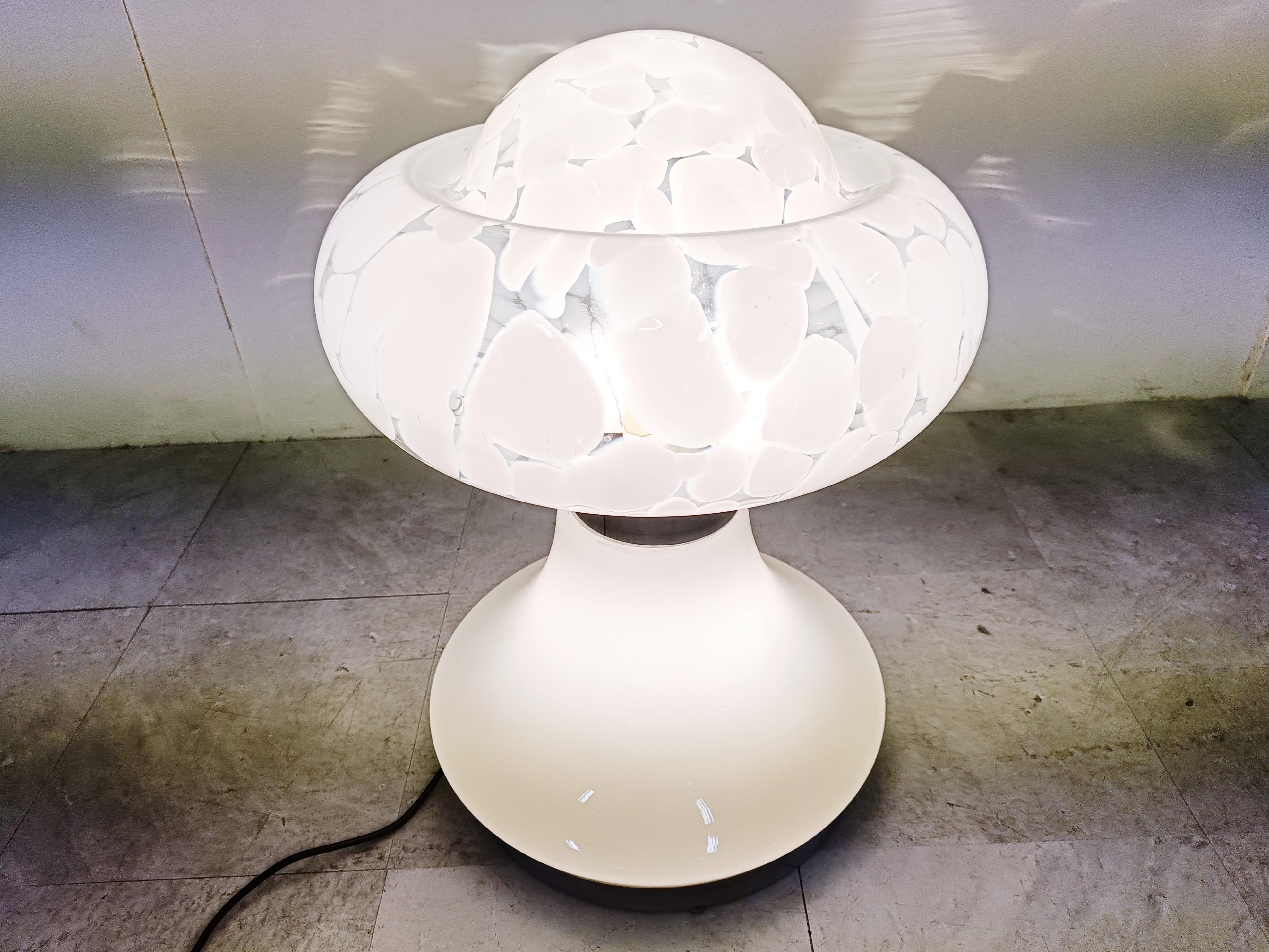 Murano Glass Vintage Table Lamp by Carlo Nason for Mazzega, 1960s