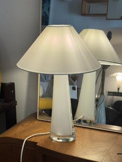 Lampe de table vintage par Karl Fagerlund pour Orrefors, Suède. 1960s