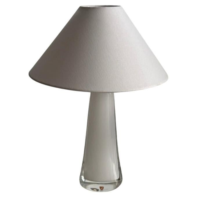 Vintage Table Lamp by Karl Fagerlund For Orrefors, Sweden. 1960s
