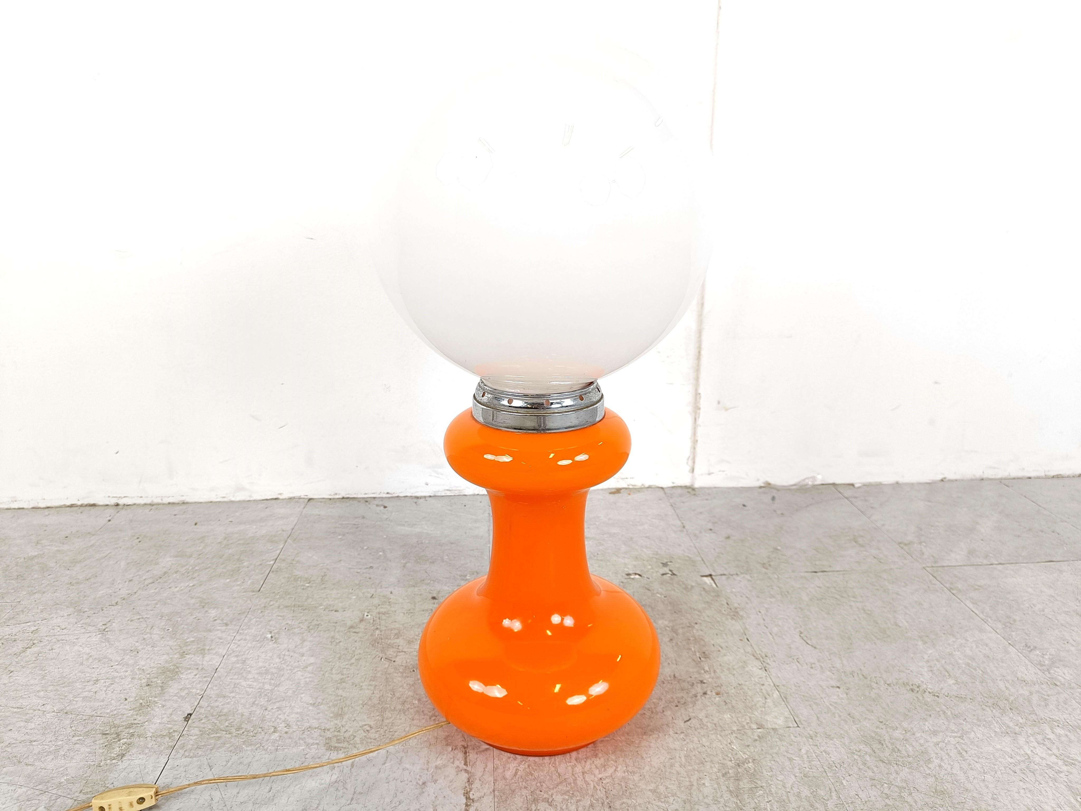 Mid-Century Modern Lampe de table vintage par Mazzega, années 1960 en vente