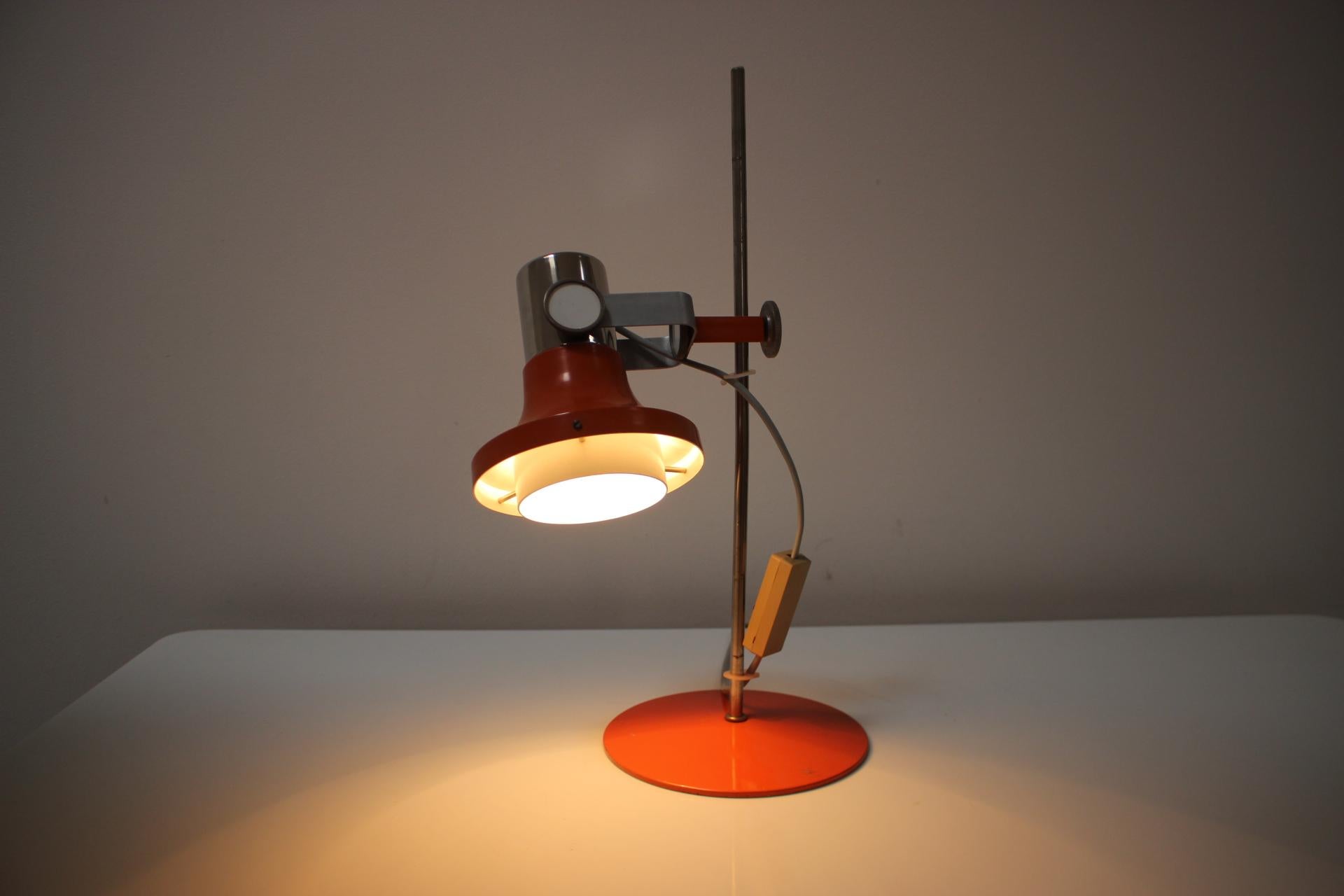 Lampada da tavolo vintage di Pavel Grus per Kamenický Šenov, Cecoslovacchia, anni '60 in vendita 5
