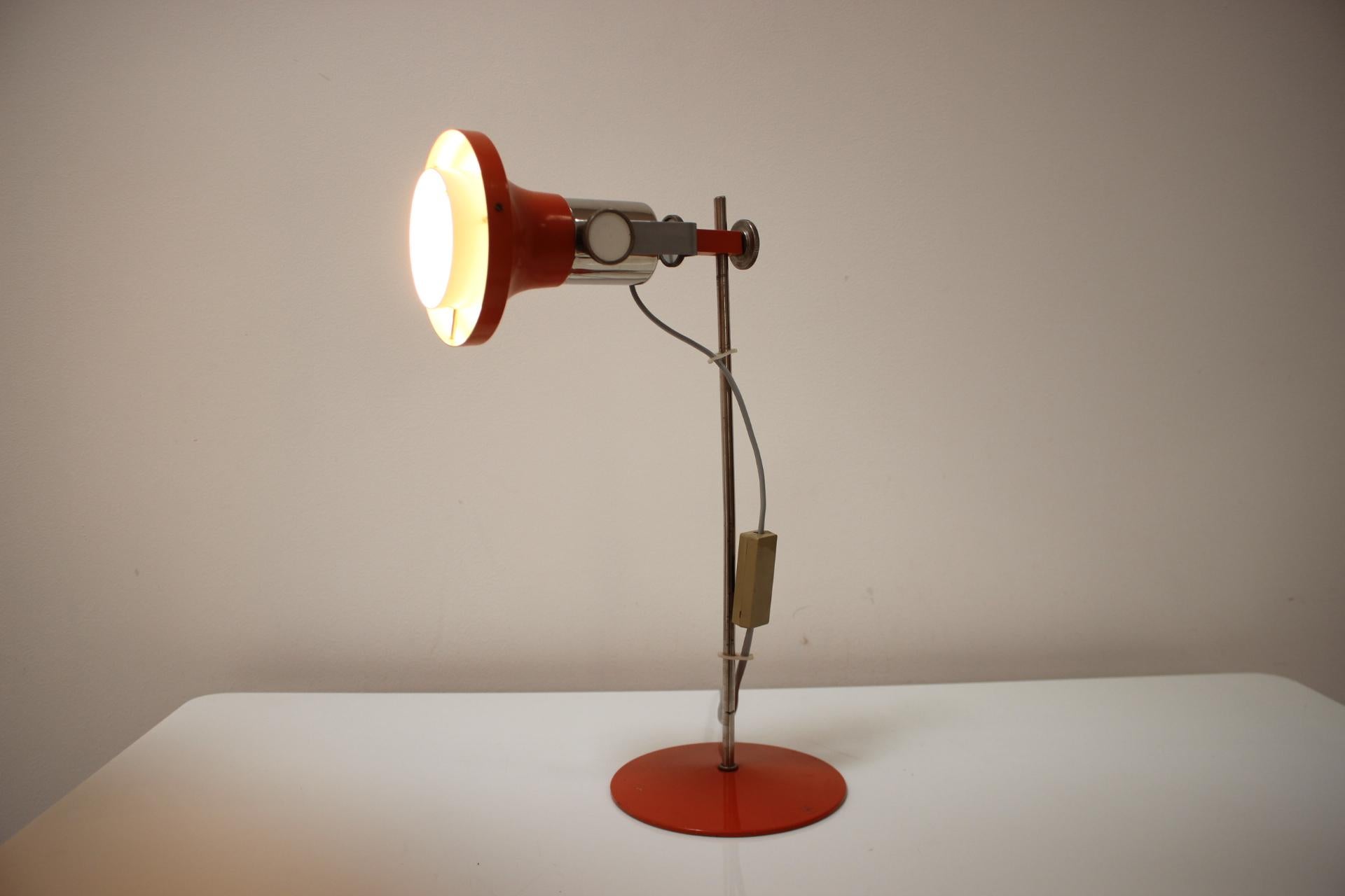 Vintage Table Lamp by Pavel Grus for Kamenický Šenov, Czechoslovakia, 1960's For Sale 6