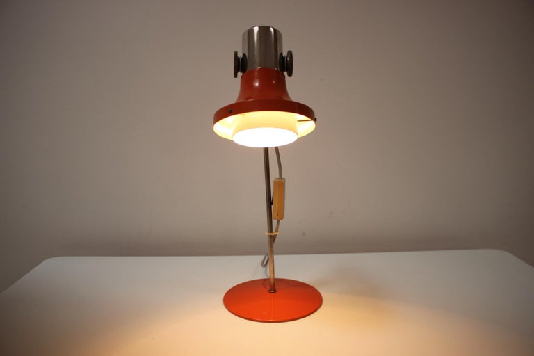 Vintage Table Lamp by Pavel Grus for Kamenický Šenov, Czechoslovakia, 1960's For Sale 7