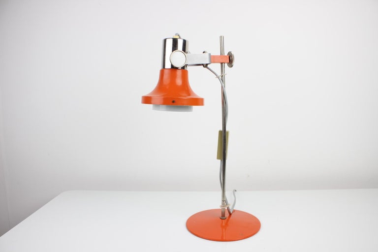 Mid-20th Century Vintage Table Lamp by Pavel Grus for Kamenický Šenov, Czechoslovakia, 1960's For Sale