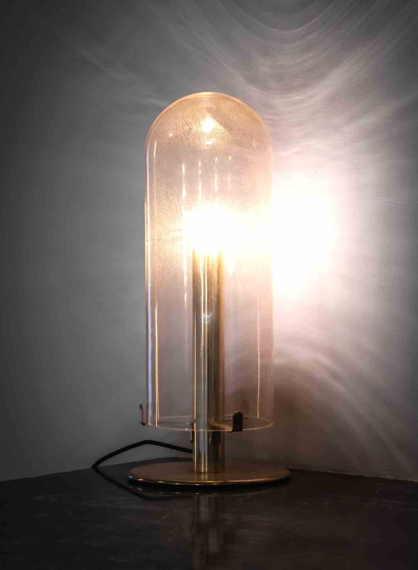 Mid-20th Century Vintage Table Lamp Attributed to Venini, Italy, 1960s