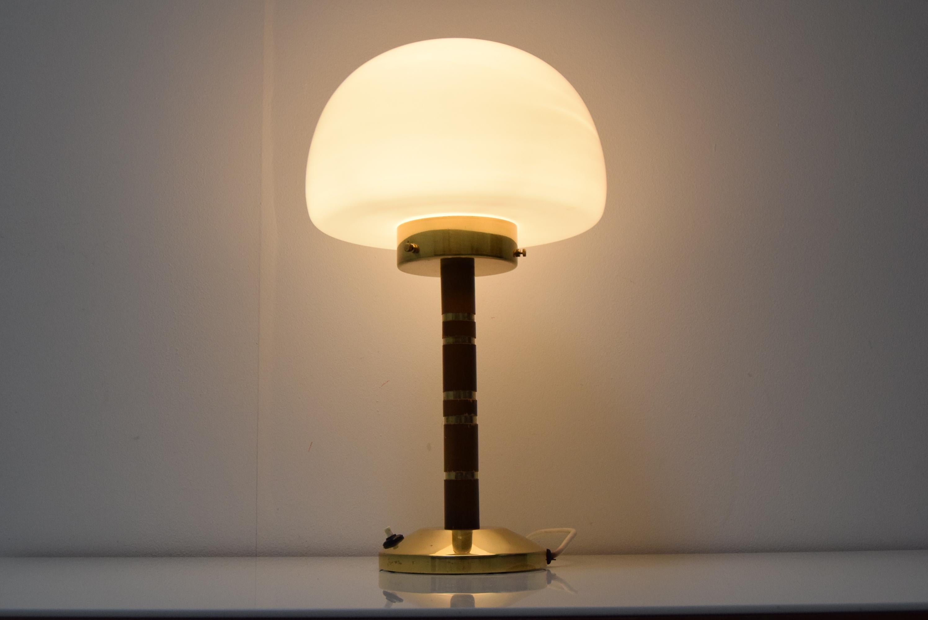 Vintage Table Lamp Designed by Jaroslav Bejvl for Lidokov, 1960's.  4