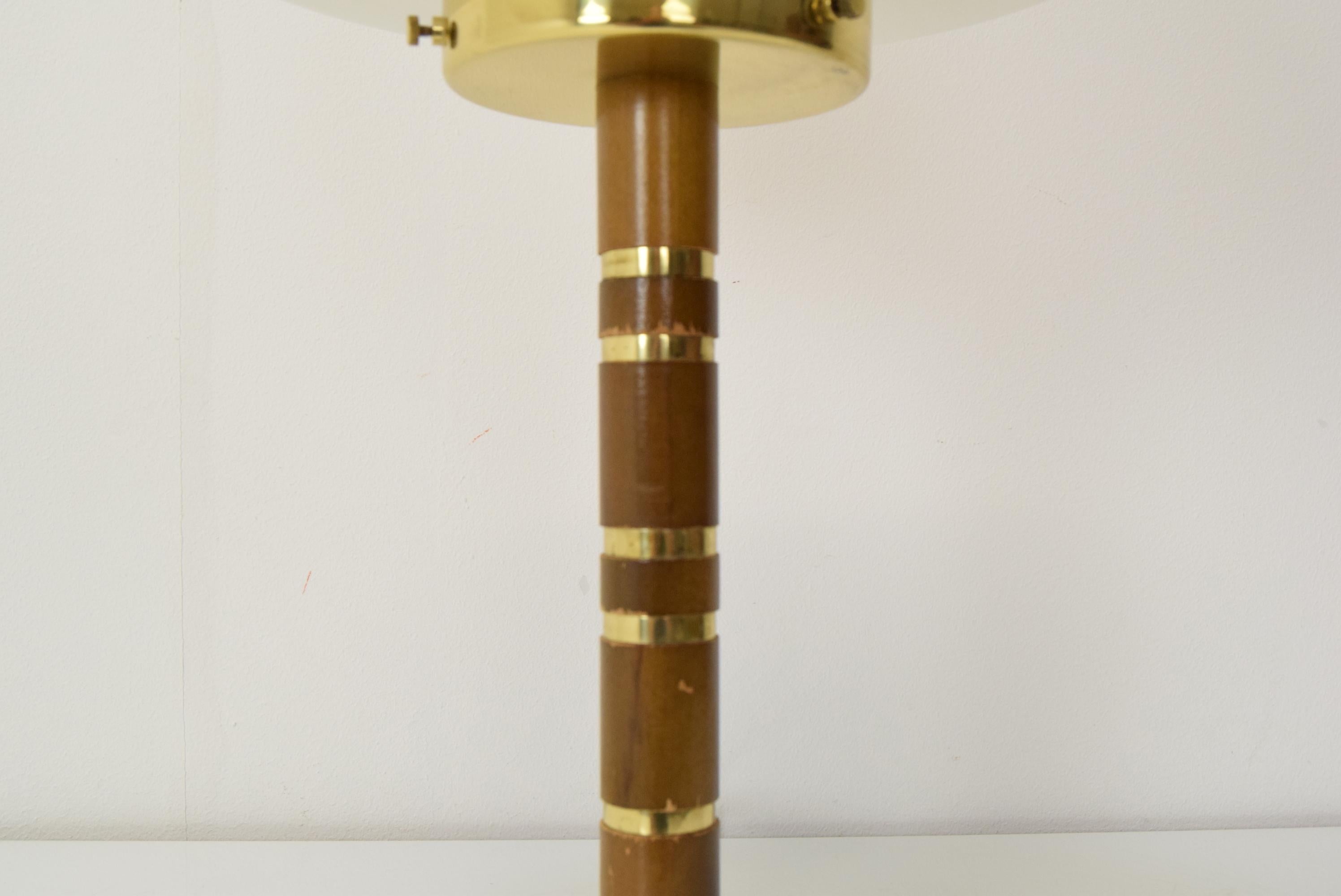 Mid-20th Century Vintage Table Lamp Designed by Jaroslav Bejvl for Lidokov, 1960's. 