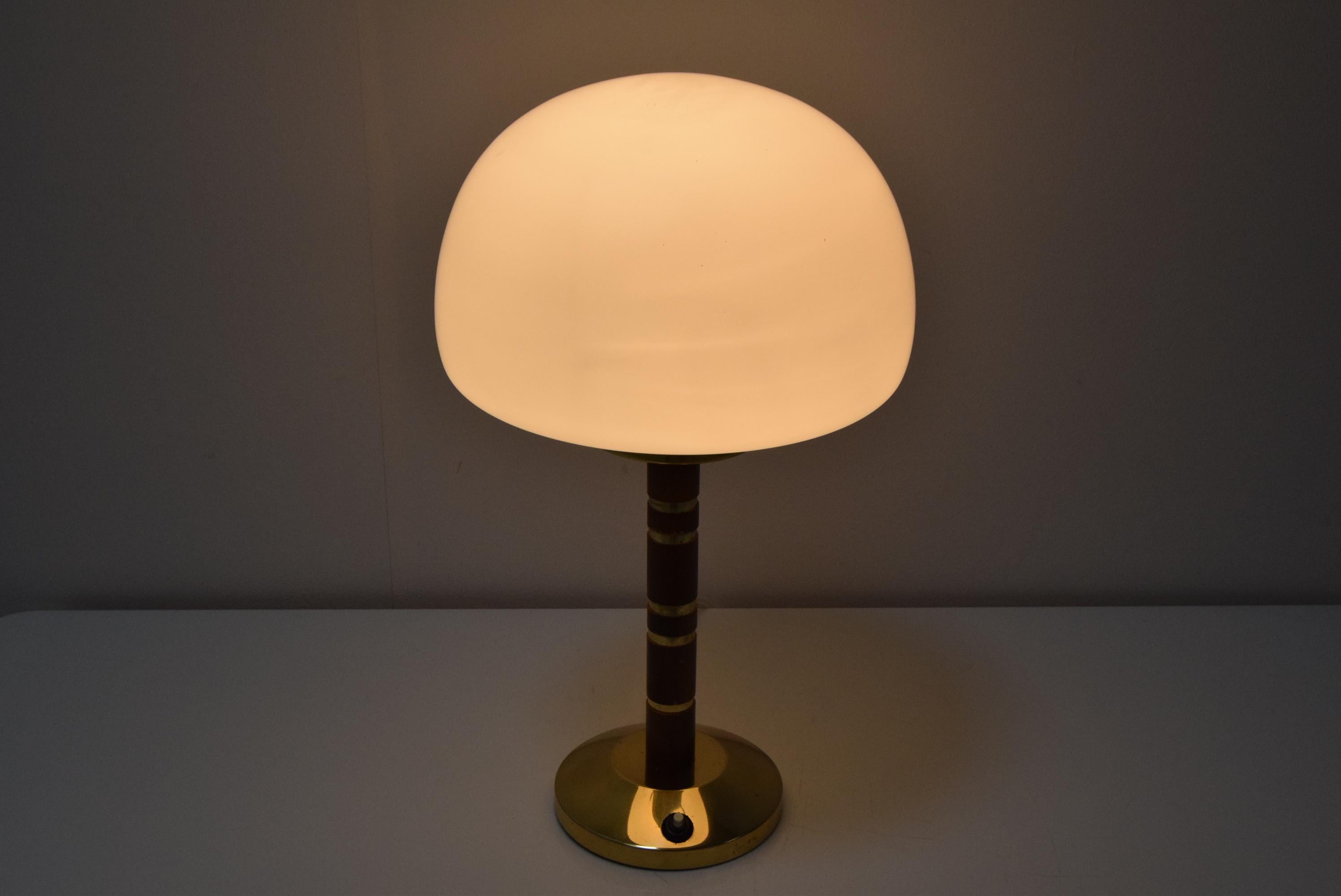 Vintage Table Lamp Designed by Jaroslav Bejvl for Lidokov, 1960's.  1