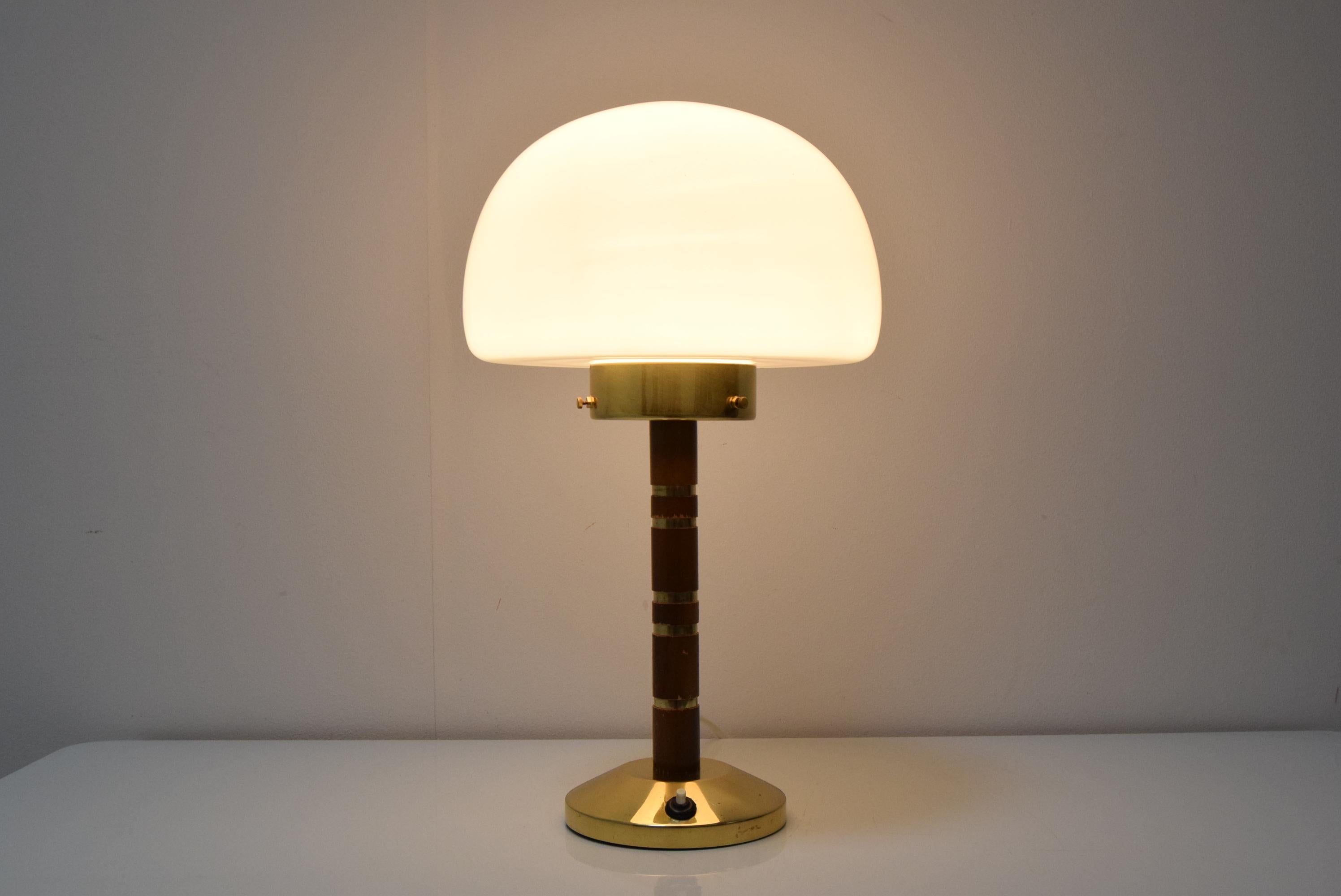 Vintage Table Lamp Designed by Jaroslav Bejvl for Lidokov, 1960's.  2