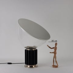 Vintage Table Lamp Flos Taccia Aluminium, Italy, 1970s
