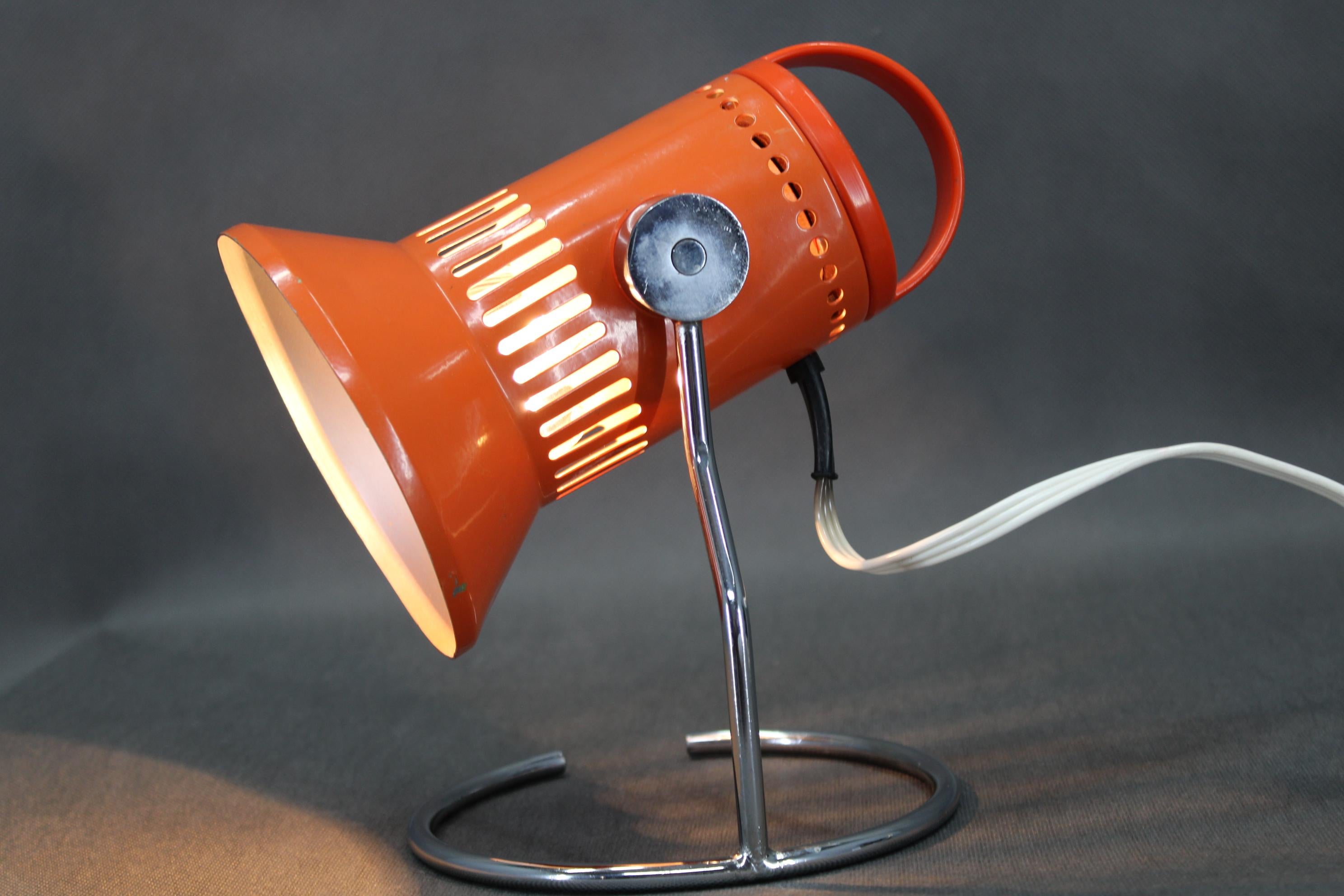 Vintage Table Lamp from Chirana, 1970's, Czechoslovakia For Sale 4