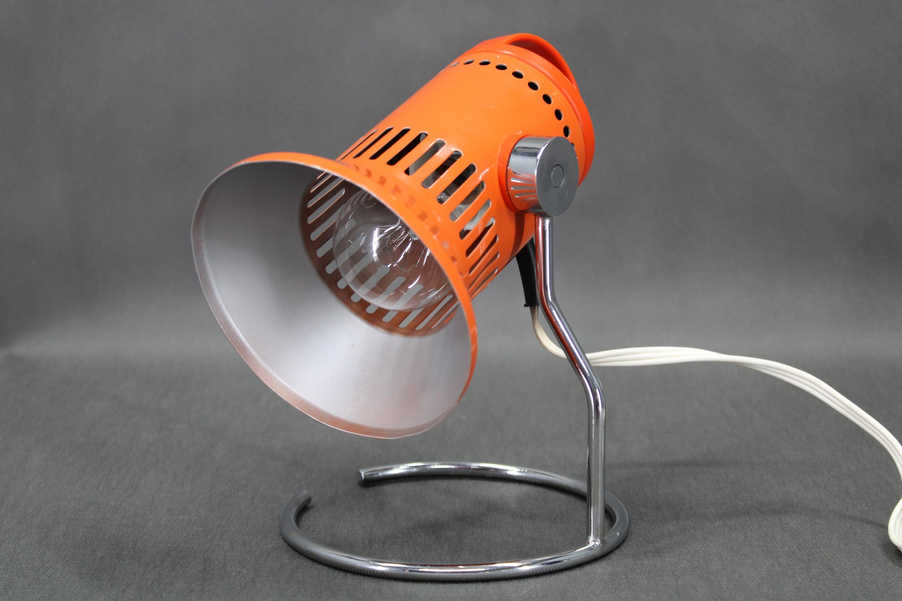Vintage Table Lamp from Chirana, 1970's, Czechoslovakia In Good Condition For Sale In Praha, CZ