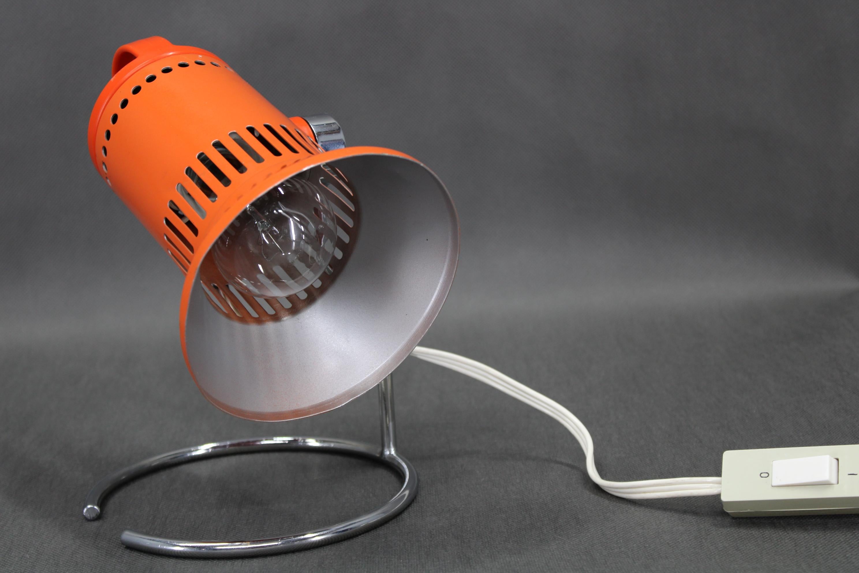 20th Century Vintage Table Lamp from Chirana, 1970's, Czechoslovakia For Sale