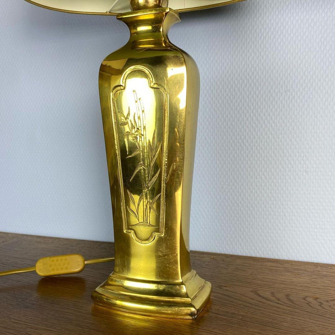 Art Nouveau Gorgeous Brass Bedside Mid Century Table Lamp from Regina, 1980s