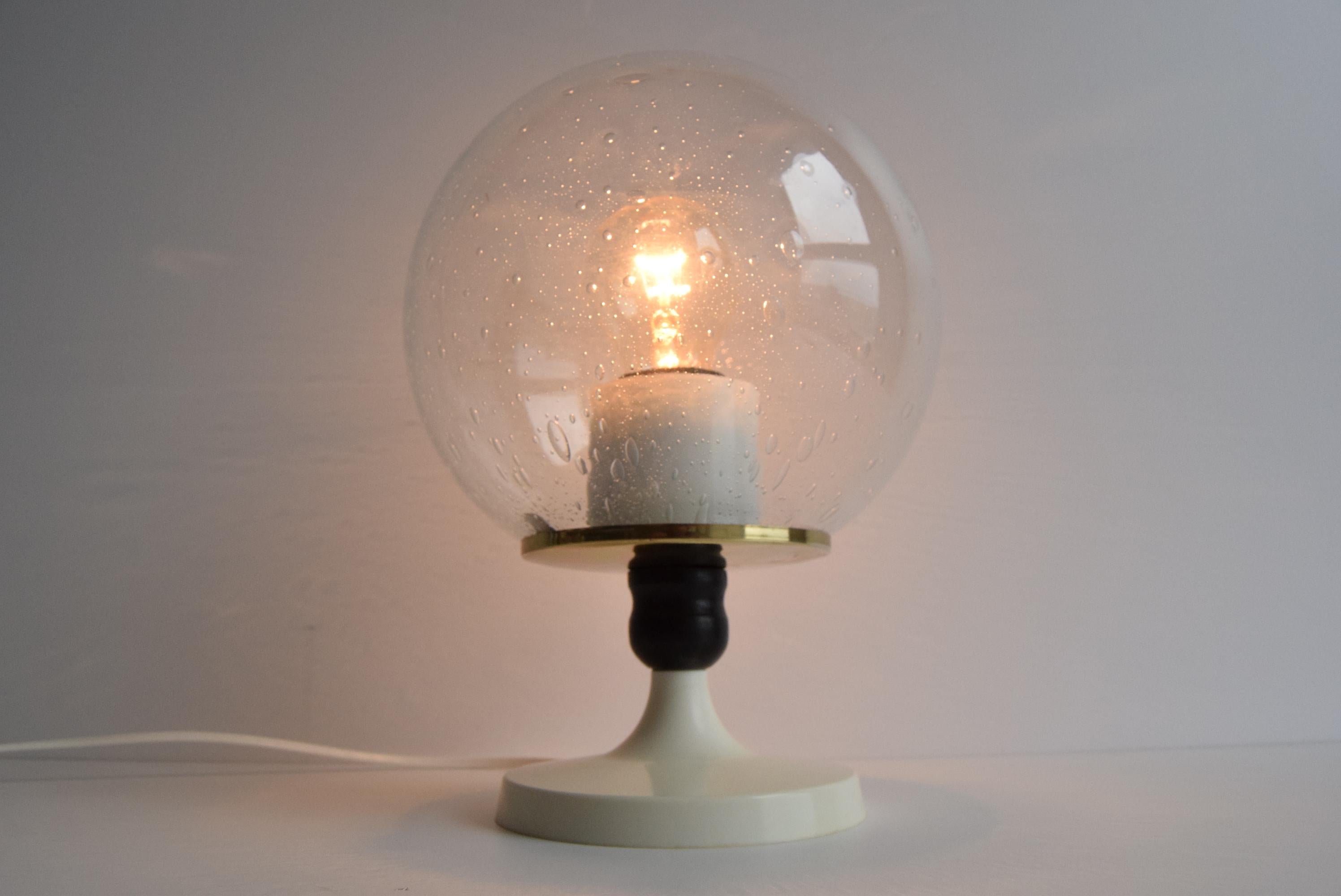 Metal Vintage table lamp, Germany, 1970s. For Sale