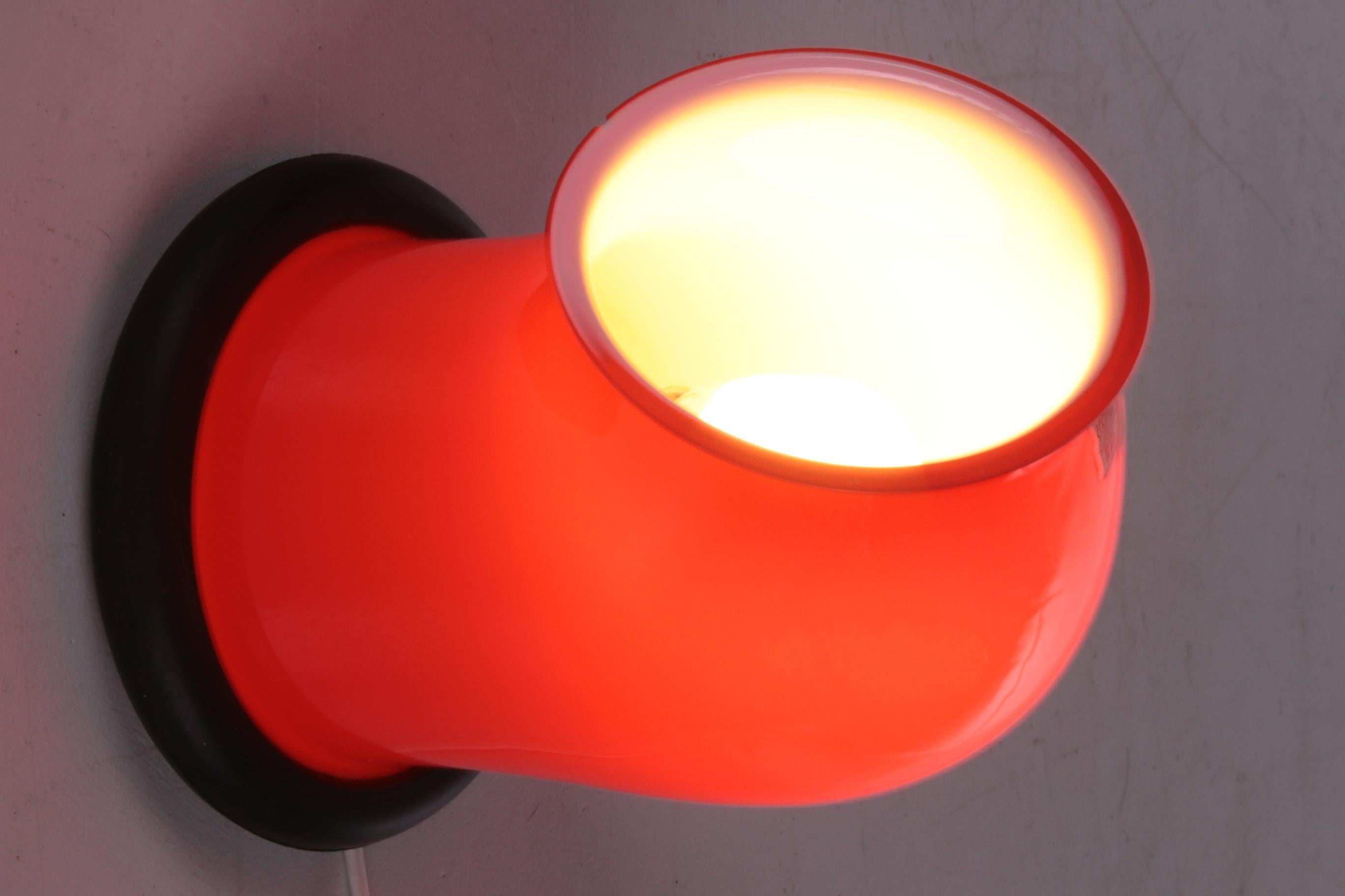 Vintage Table Lamp Holmegaard by Michael Bang, 1972 In Good Condition In Oirlo, LI