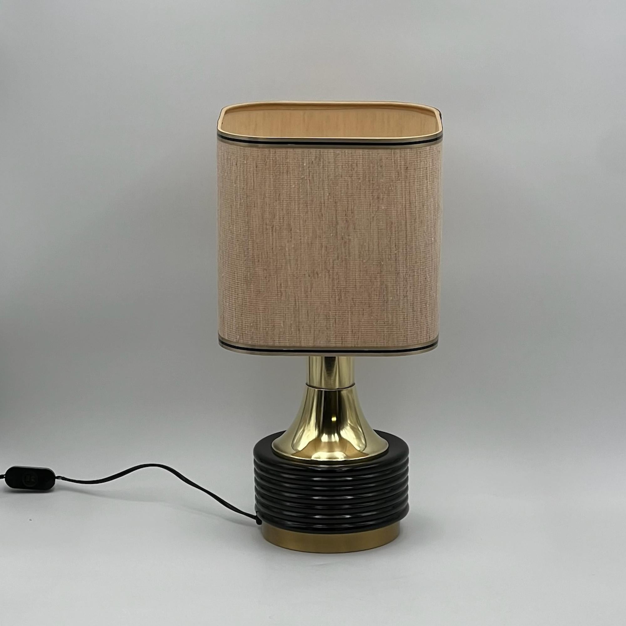 Vintage Table Lamp in Brass and Metal Made in Italy, 1960s 5