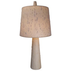 Vintage Table Lamp in Haitian Cotton with Original Shade