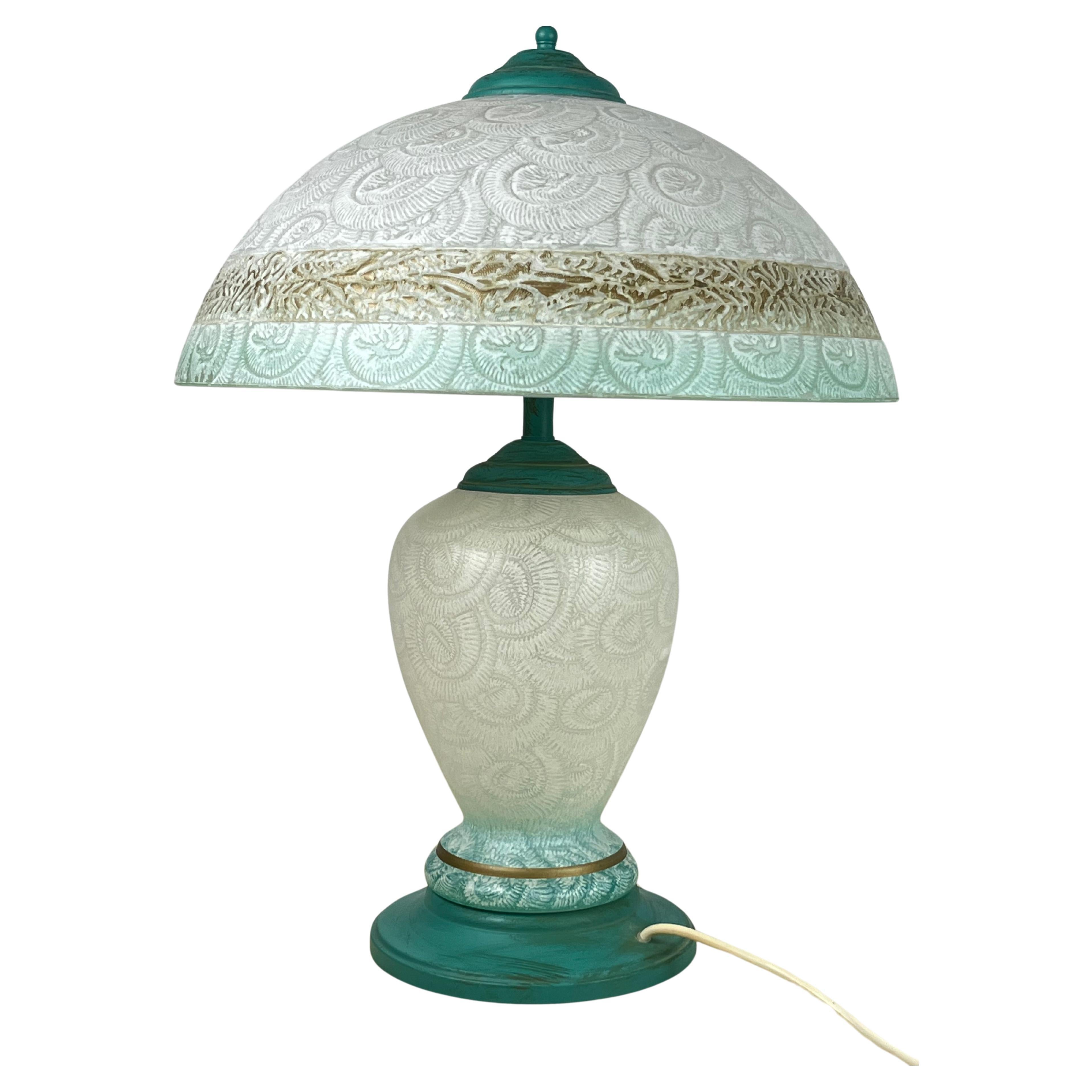 Vintage Table Lamp in Murano Glass, Italy, 1980s For Sale at 1stDibs