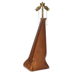 Vintage Table Lamp in Organic Wood, 1960s