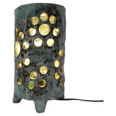 Used table lamp, lava ceramic