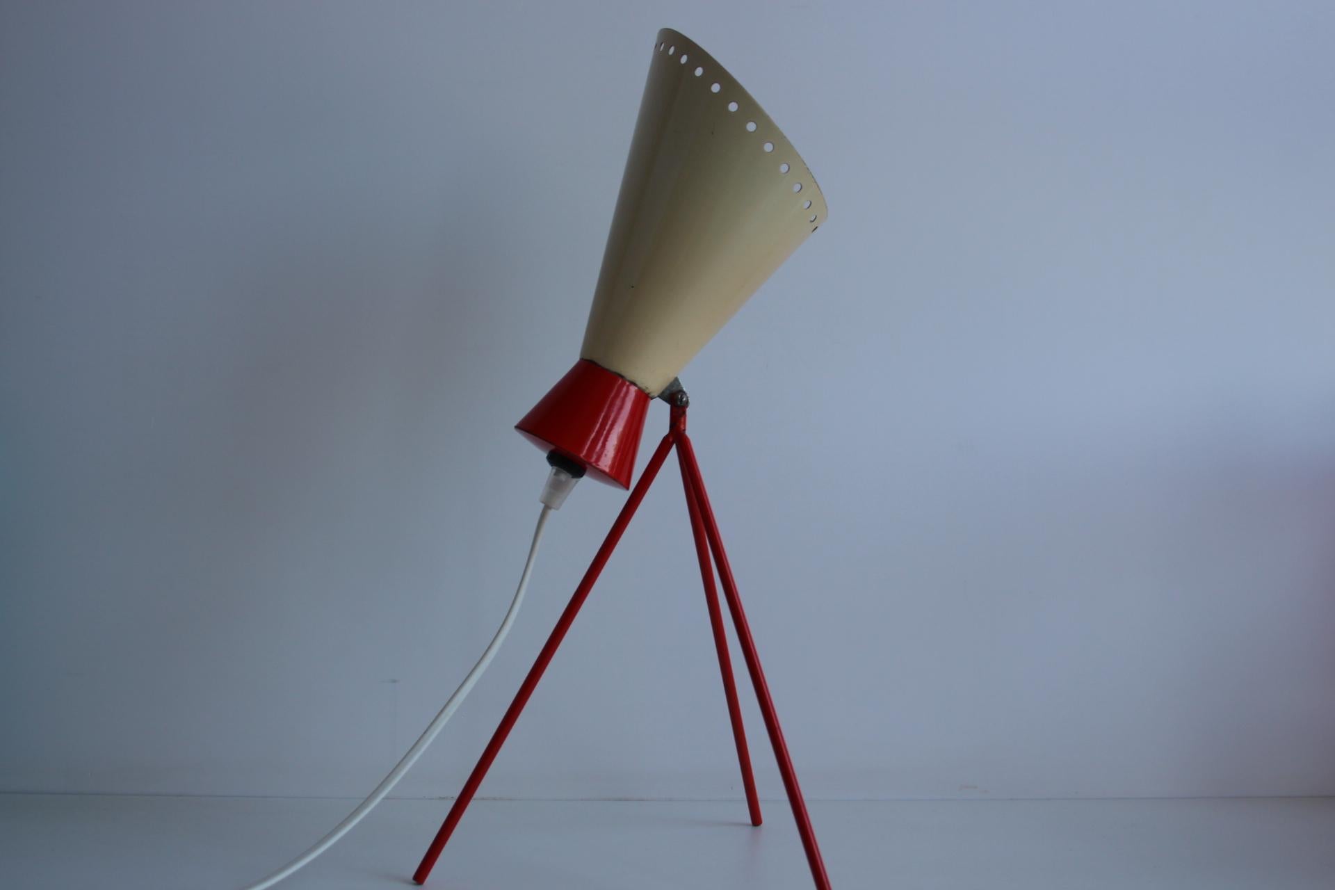 Czech Vintage Table Lamp, model 1618/NAPAKO, Josef Hůrka, 1950's. For Sale